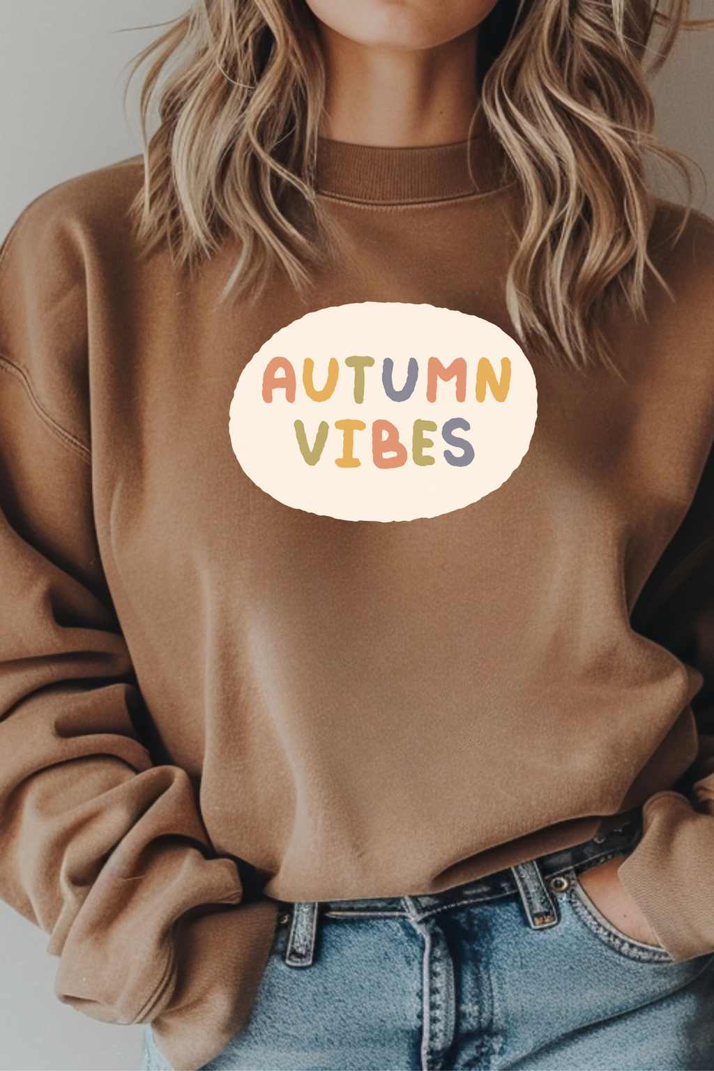 Autumn Vibes Lightweight Crewneck Sweatshirt