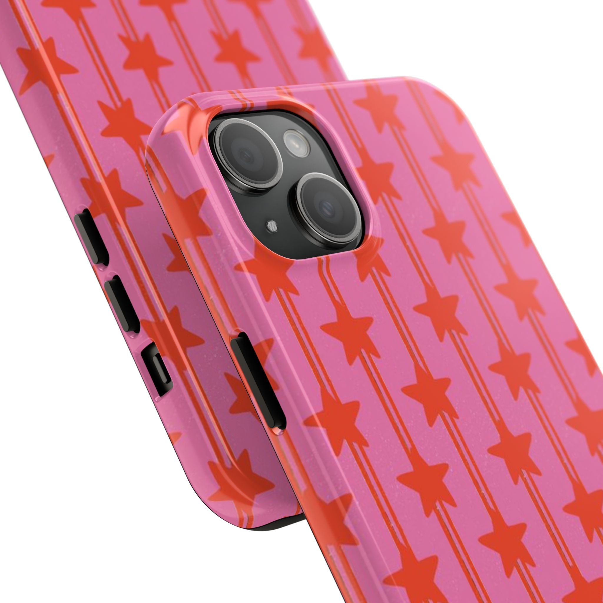 Pink Star Stripe Tough Phone Case