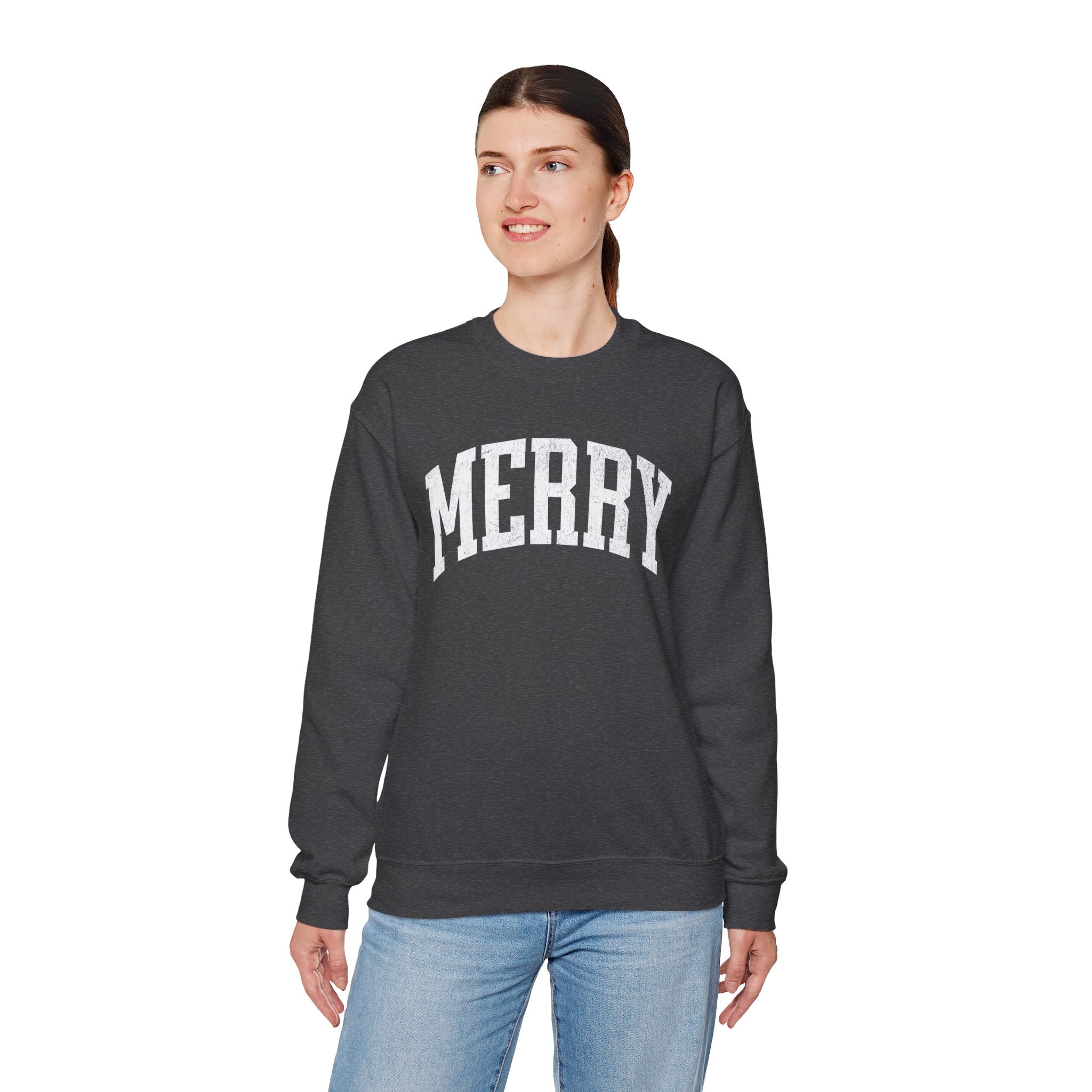 Merry Crewneck Sweatshirt for Holiday