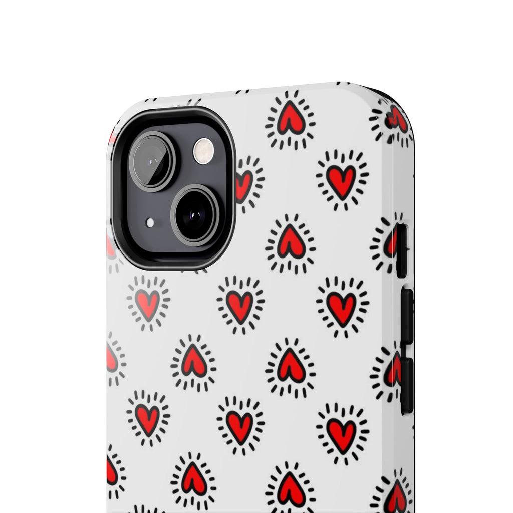 Heart Doodle Tough Phone Case