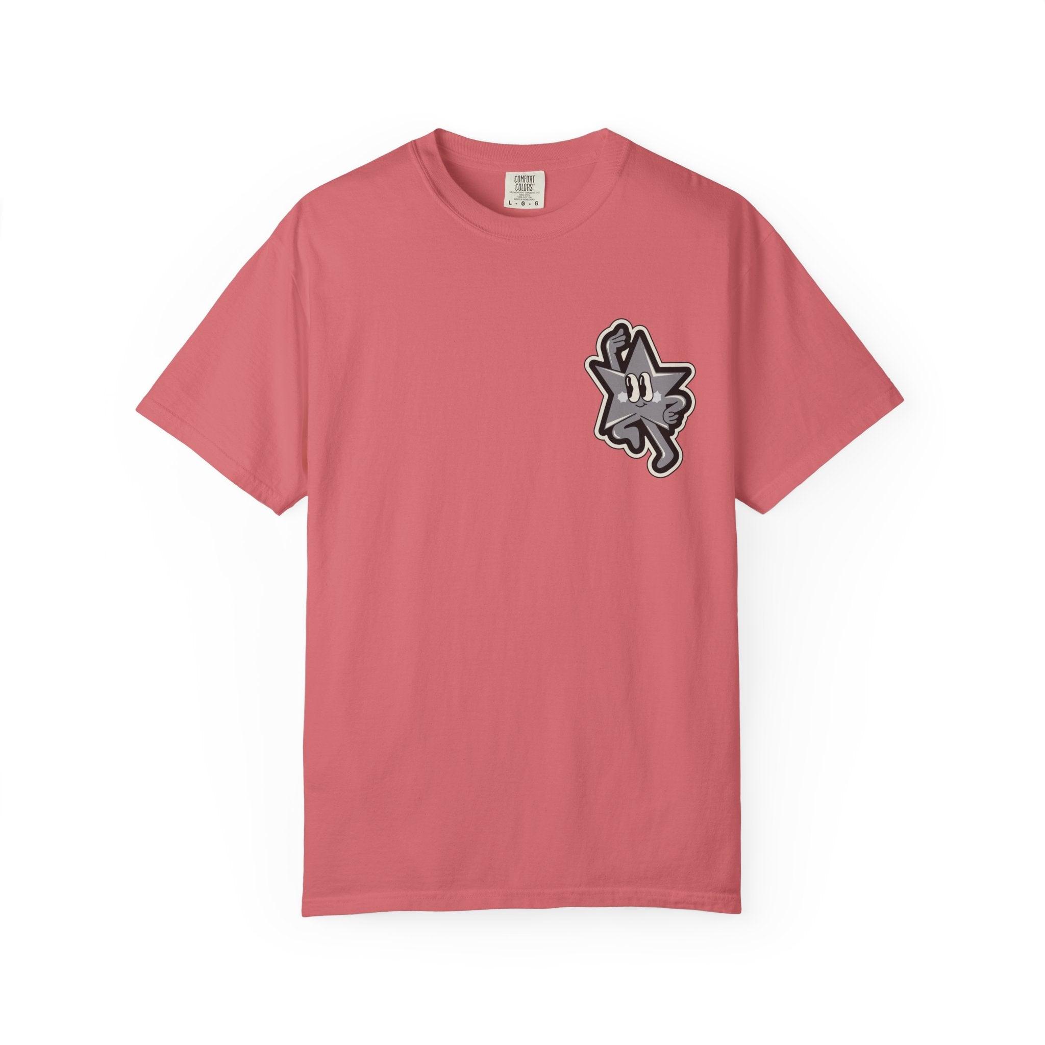 Garment-Dyed T-Shirt with 'Saved By Grace' Design