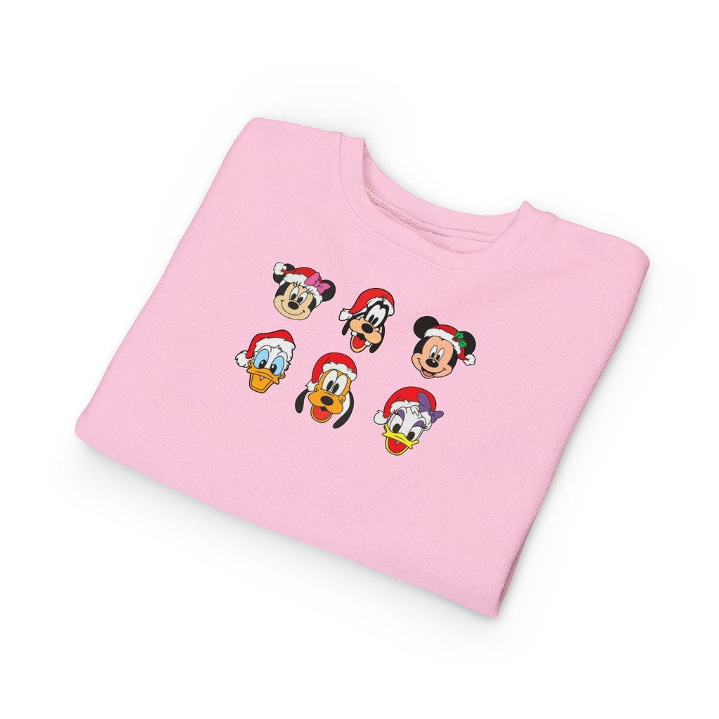 Toddler Sweatshirt - Cute Christmas Cartoon Characters