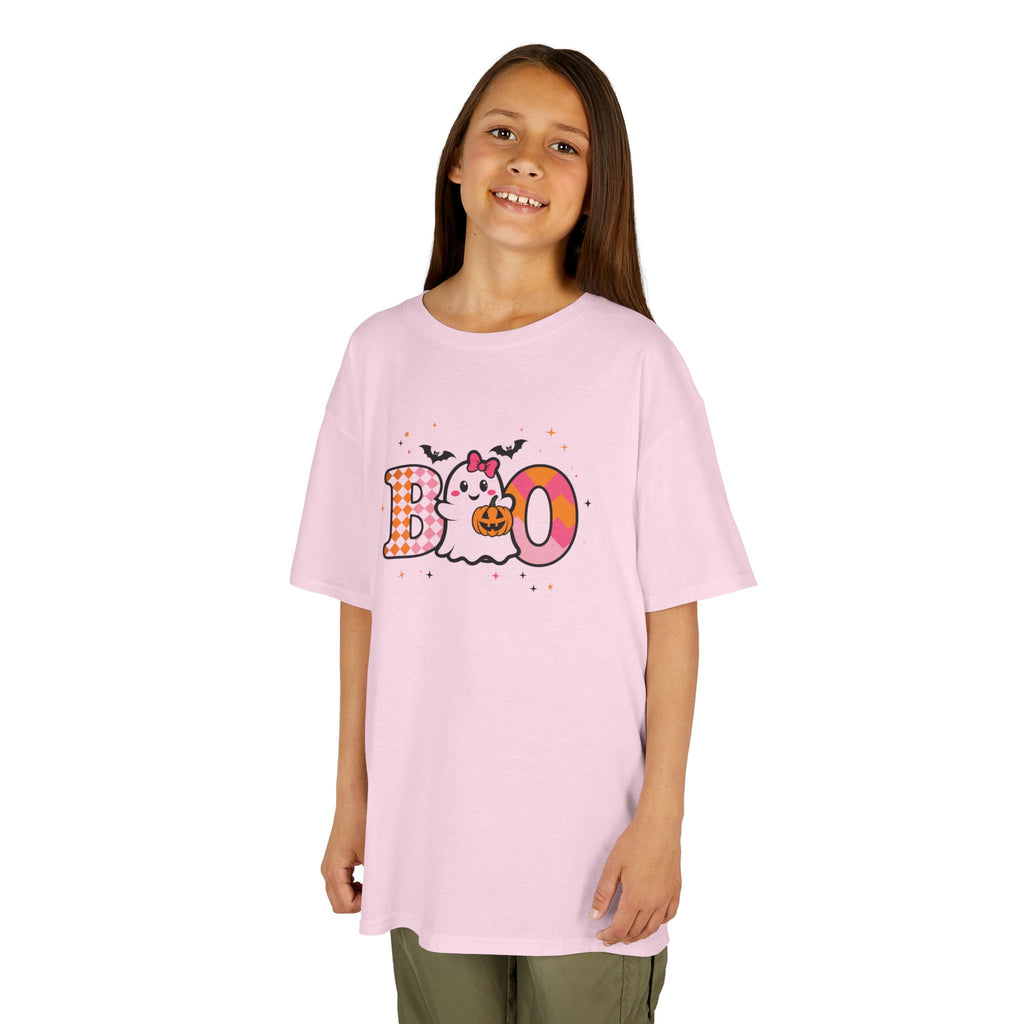 Girls Halloween Boo Ghost Tee