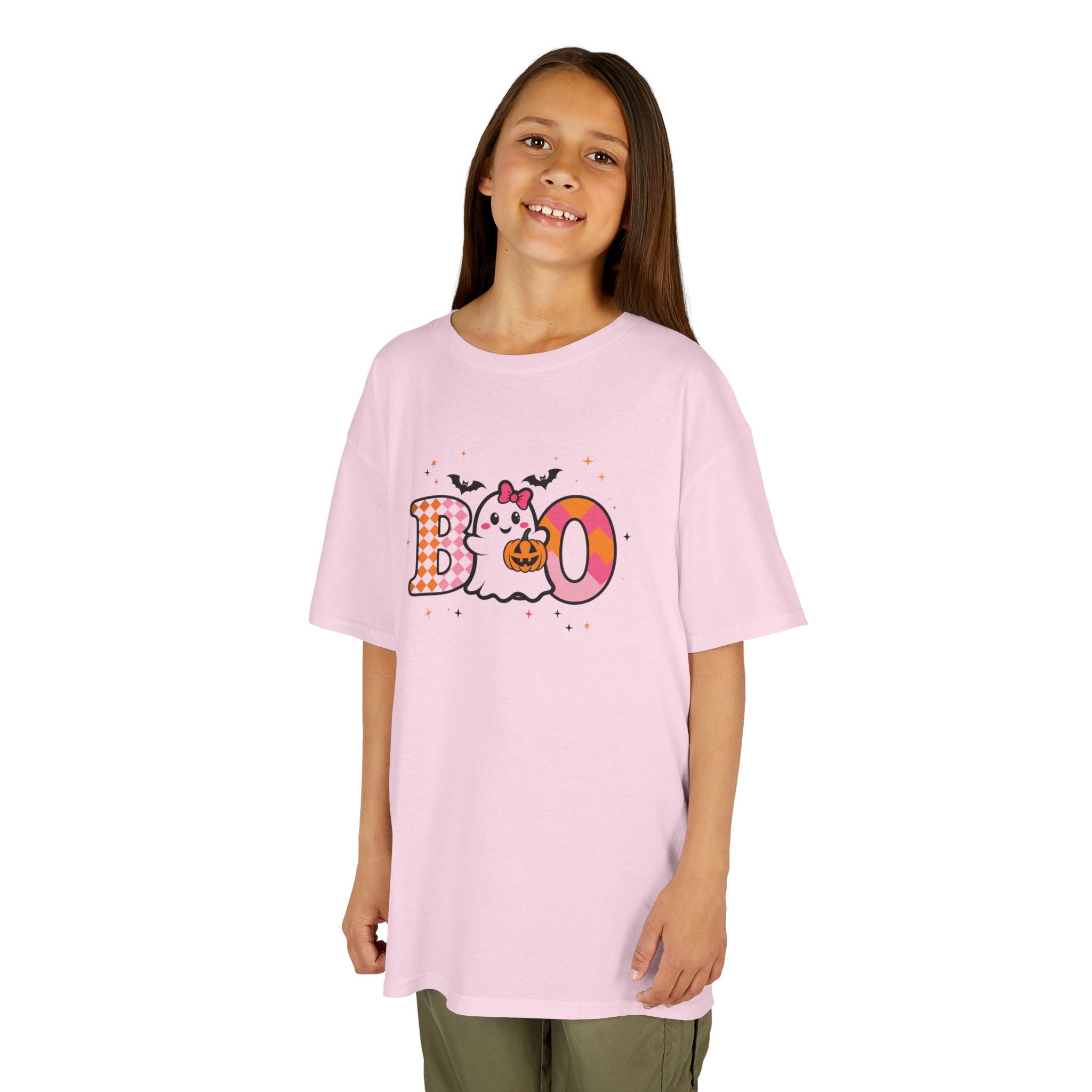 Girls Halloween Boo Ghost Tee
