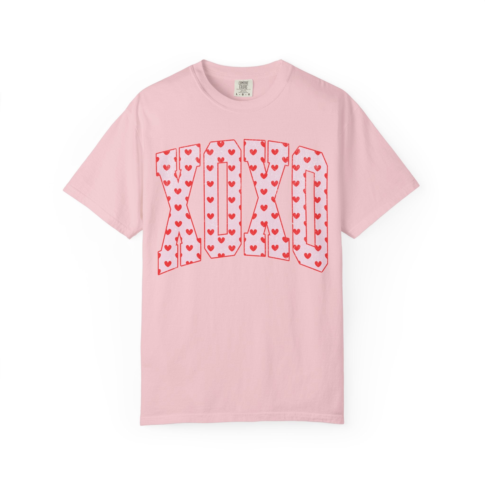 XOXO Heart Pattern T‑Shirt