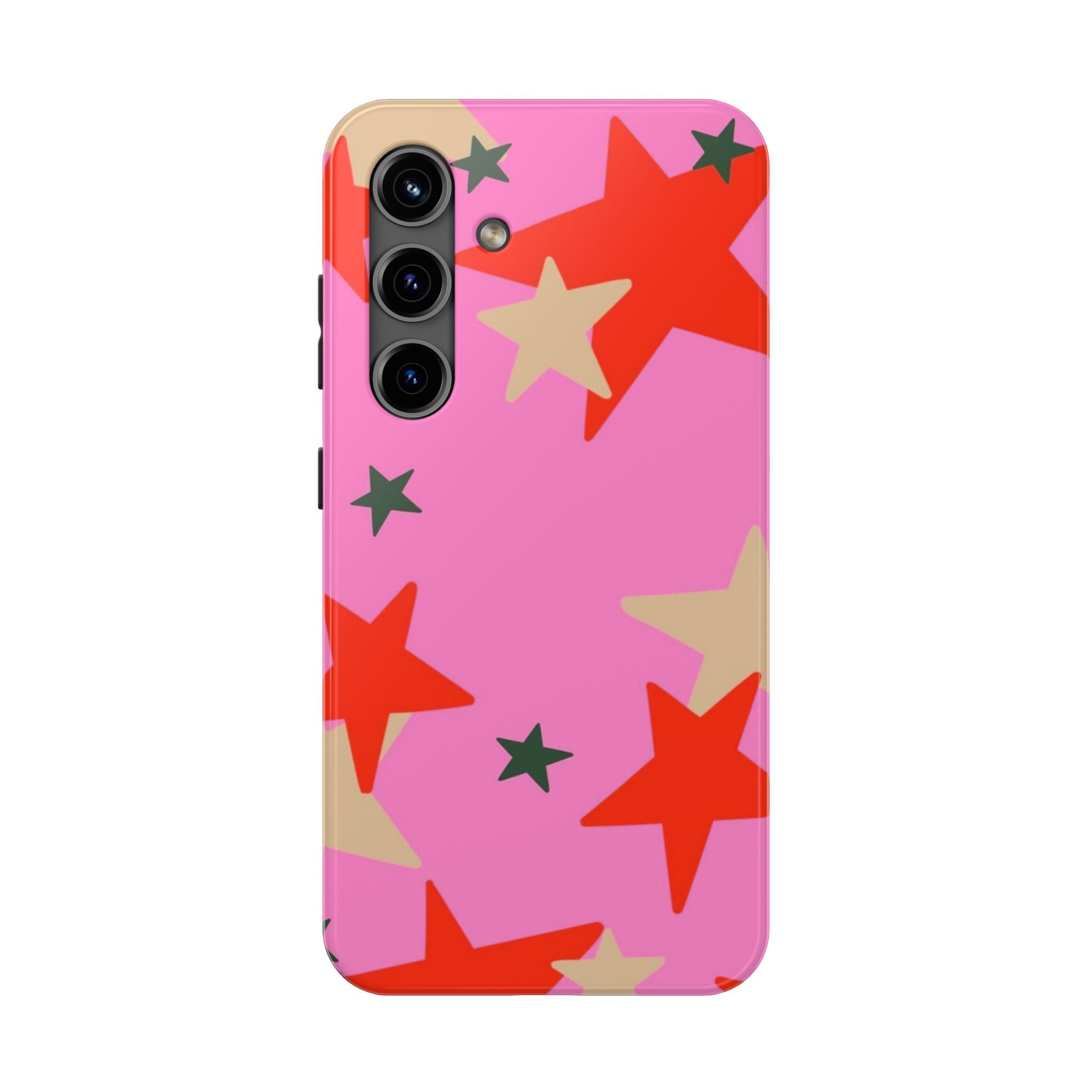 Pink Star Pattern Tough Phone Case