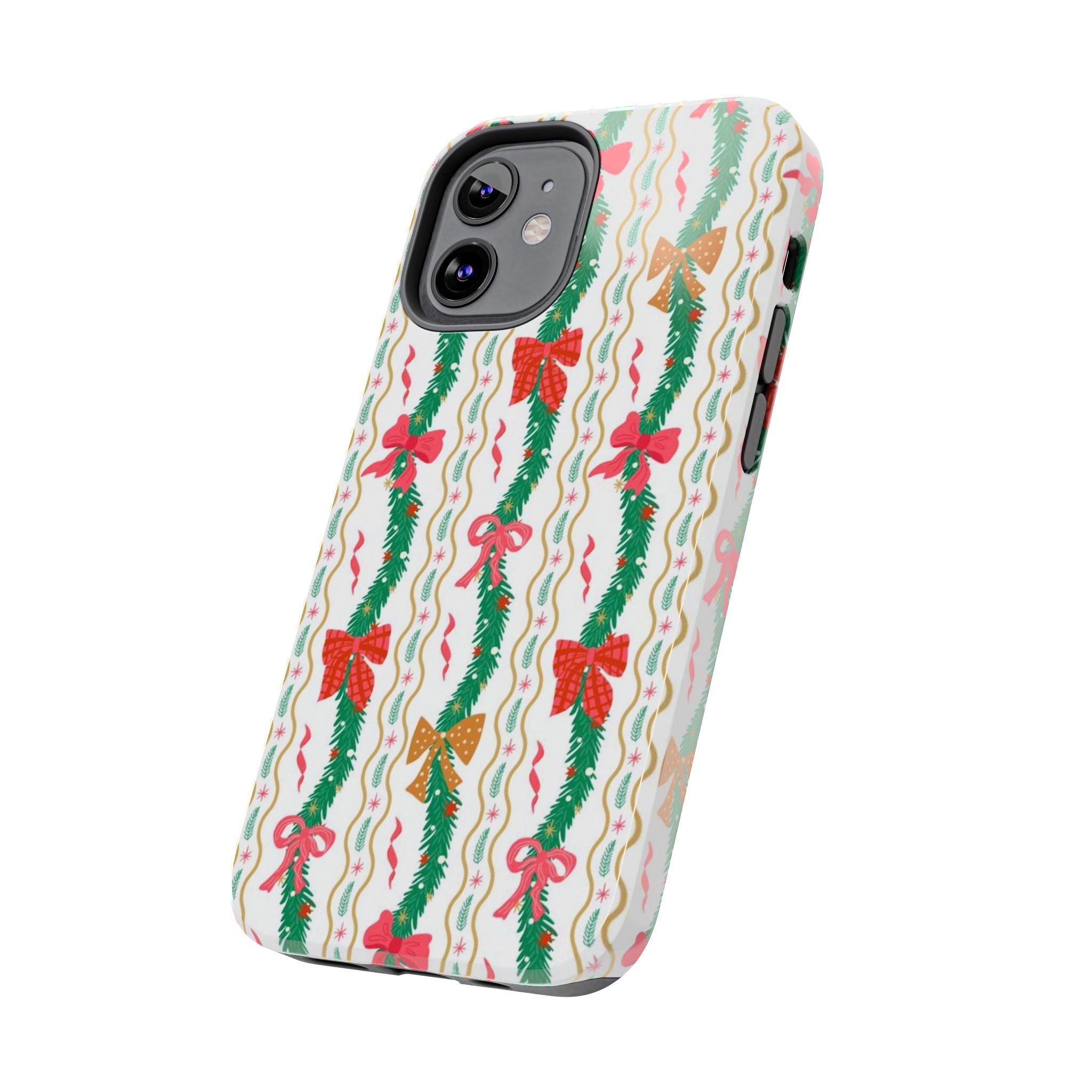 Festive Holiday Phone Cases with Cheerful Bows