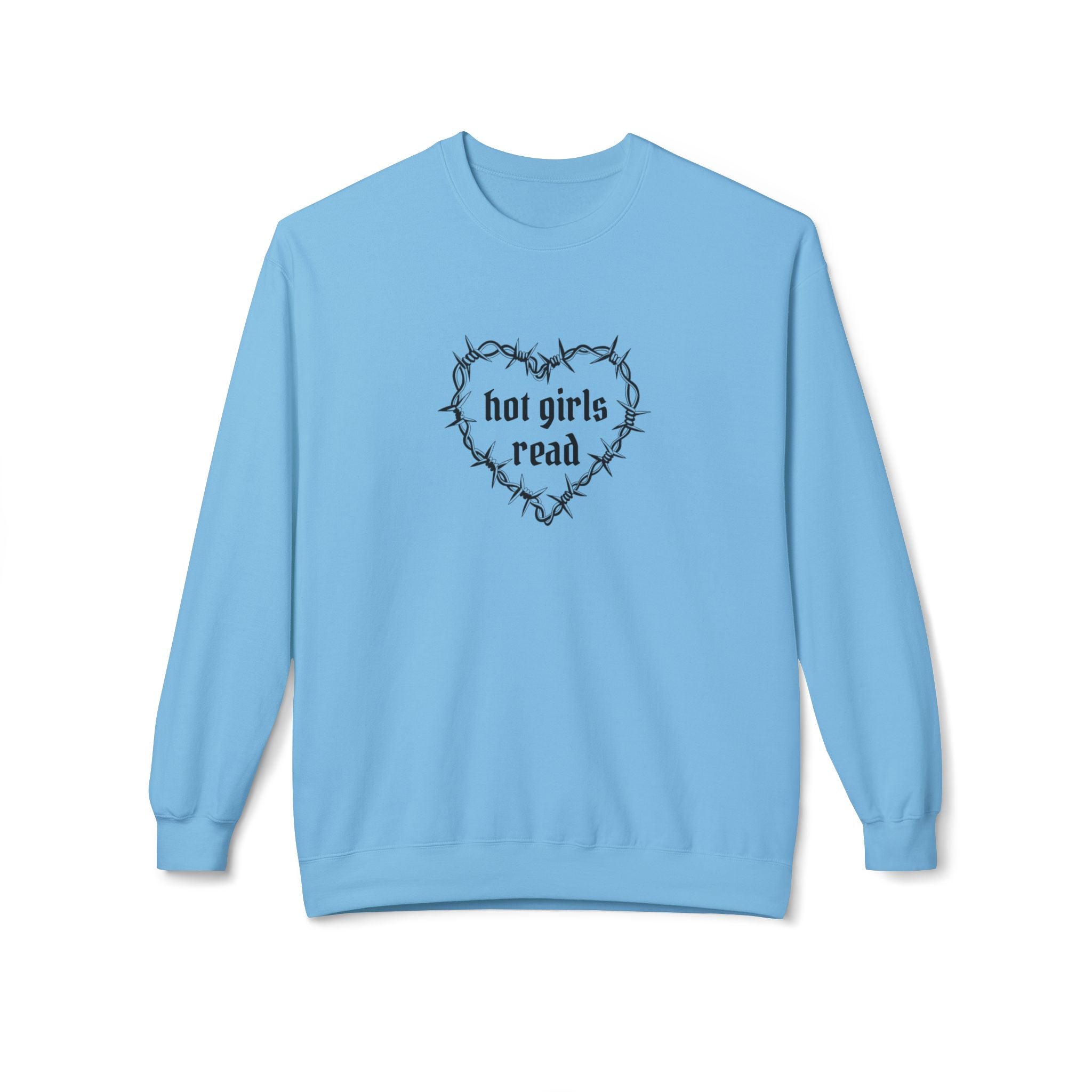 Hot Girls Read Crewneck Sweatshirt