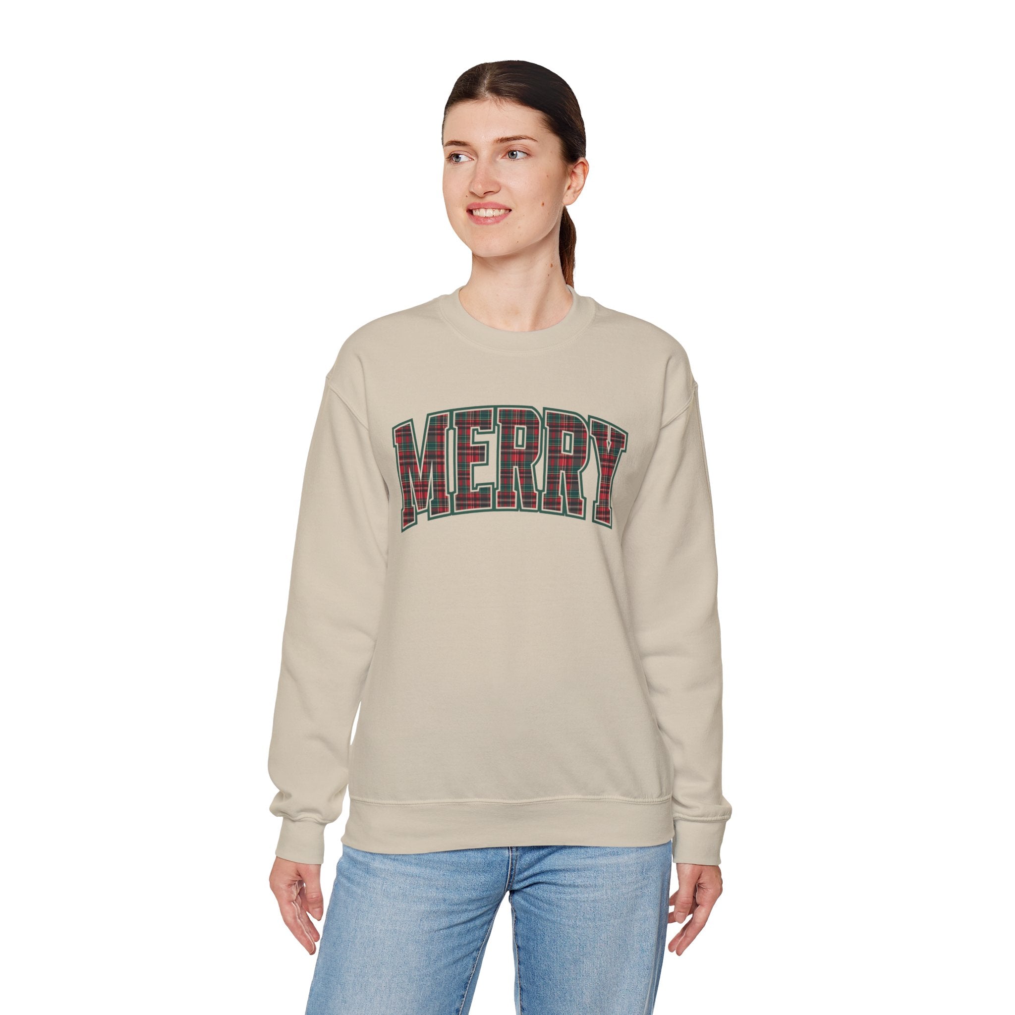 Merry Plaid Crewneck Sweatshirt