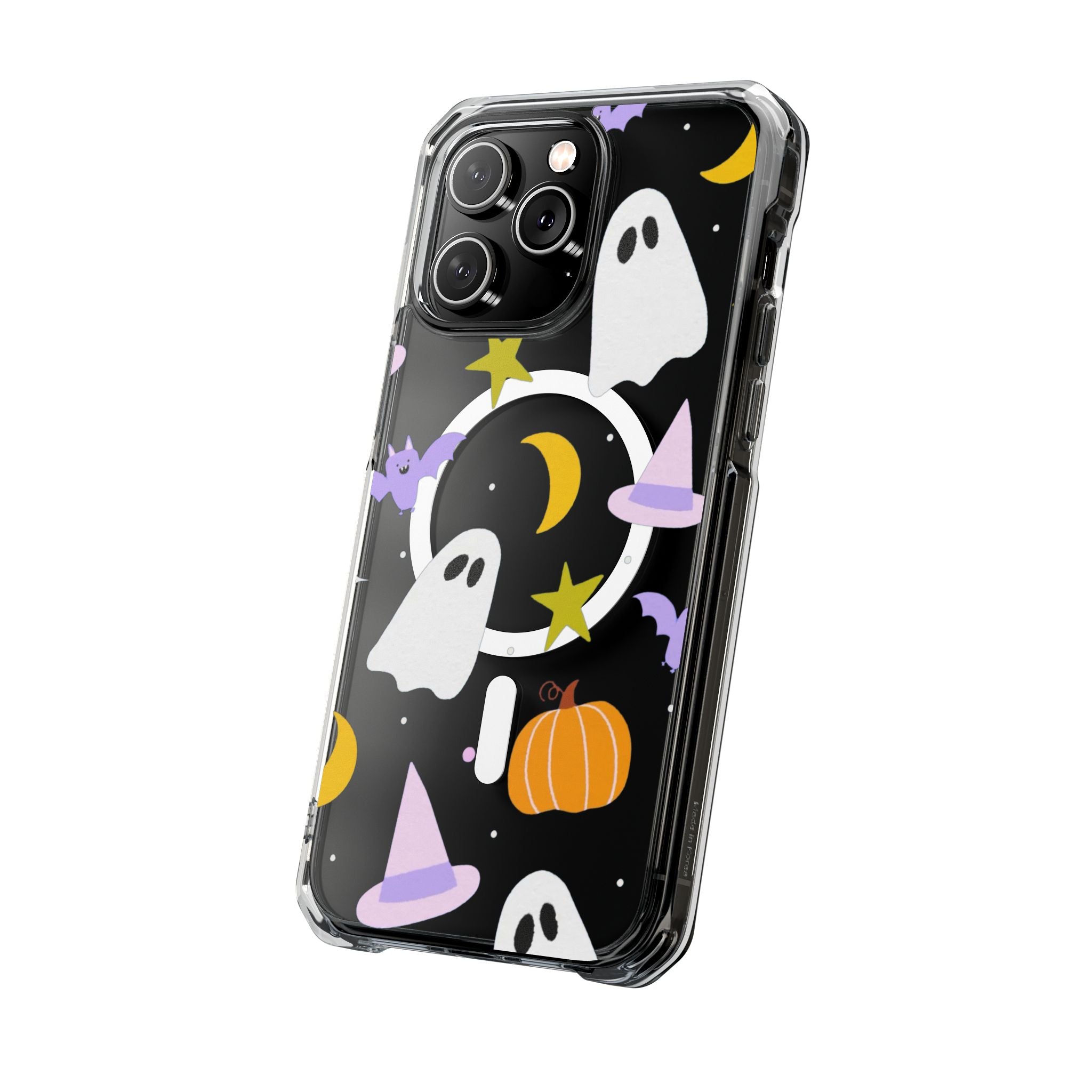 Ghost Transparent Background Magnetic Clear Impact Case