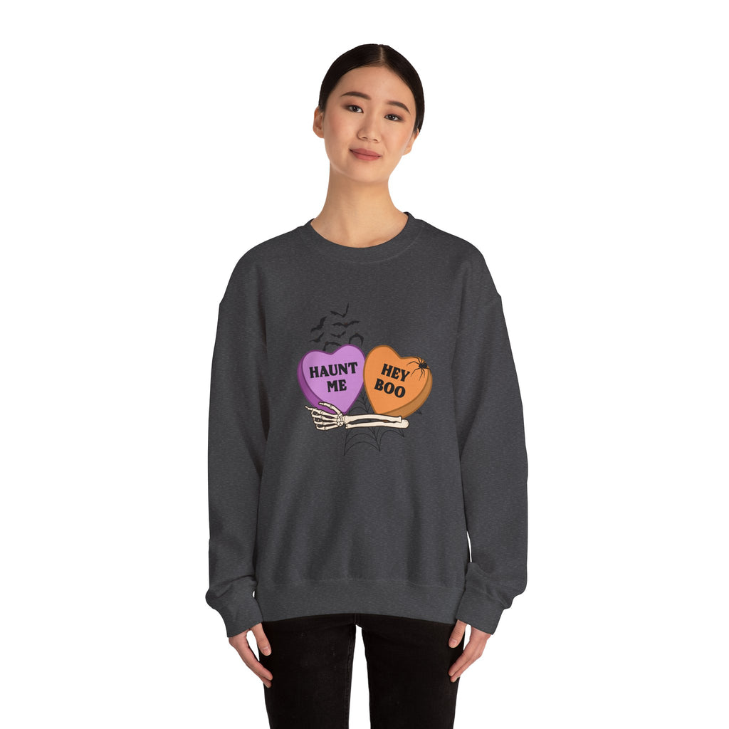 Halloween Candy Heart Crewneck Sweatshirt