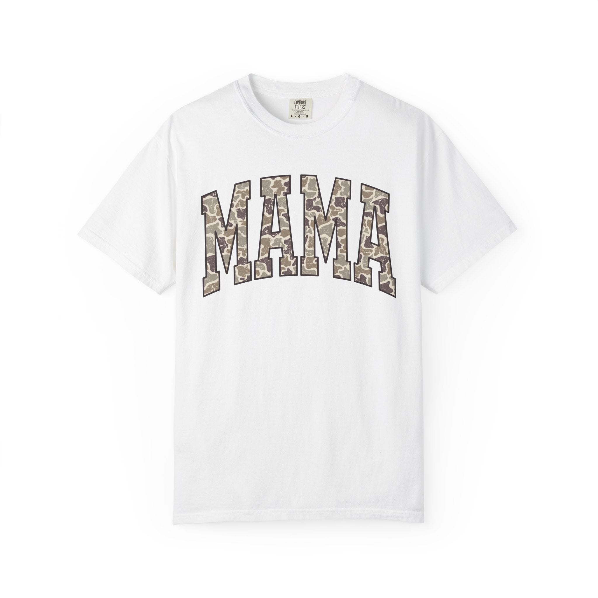 Camo Mama T-Shirt, Perfect Gift for Moms, Casual Everyday Wear, Summer Fashion, Great for Mother's Day