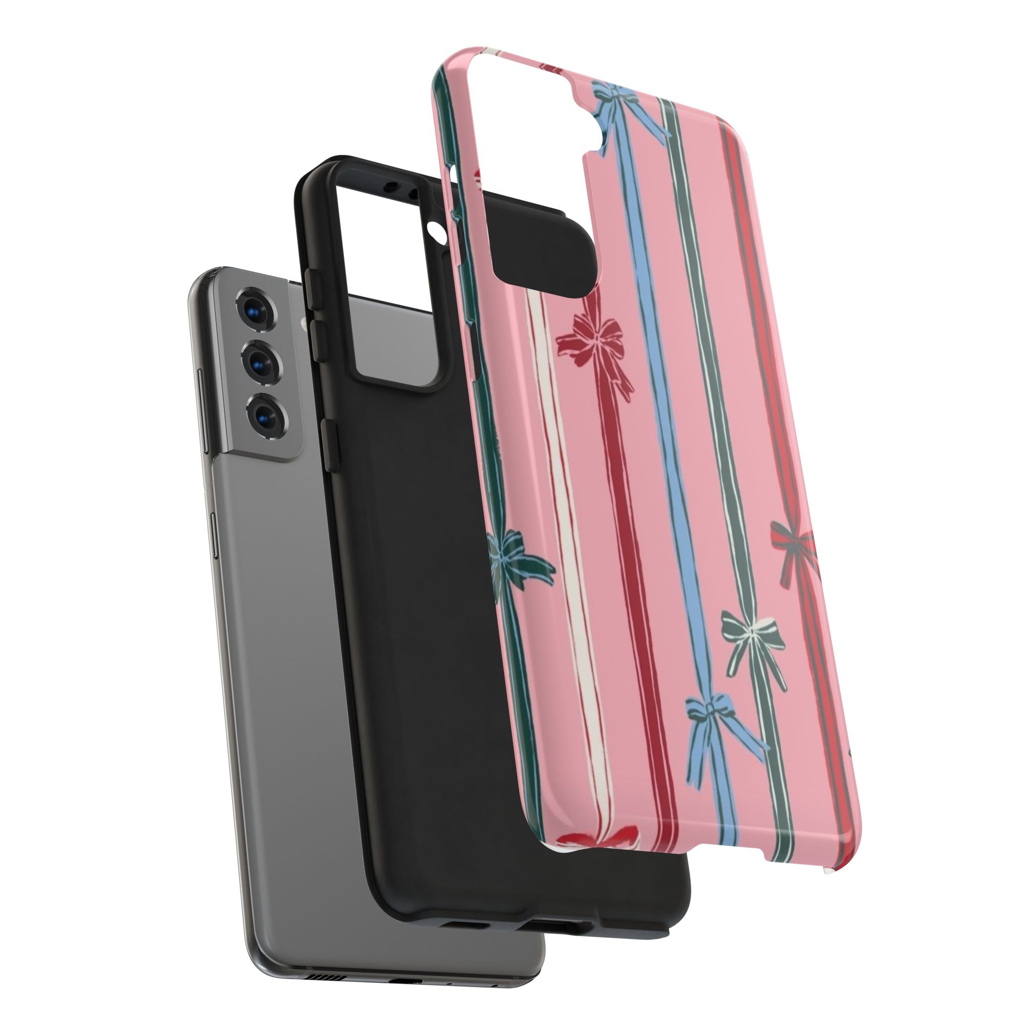 Holiday Bow Pattern Tough Phone Case