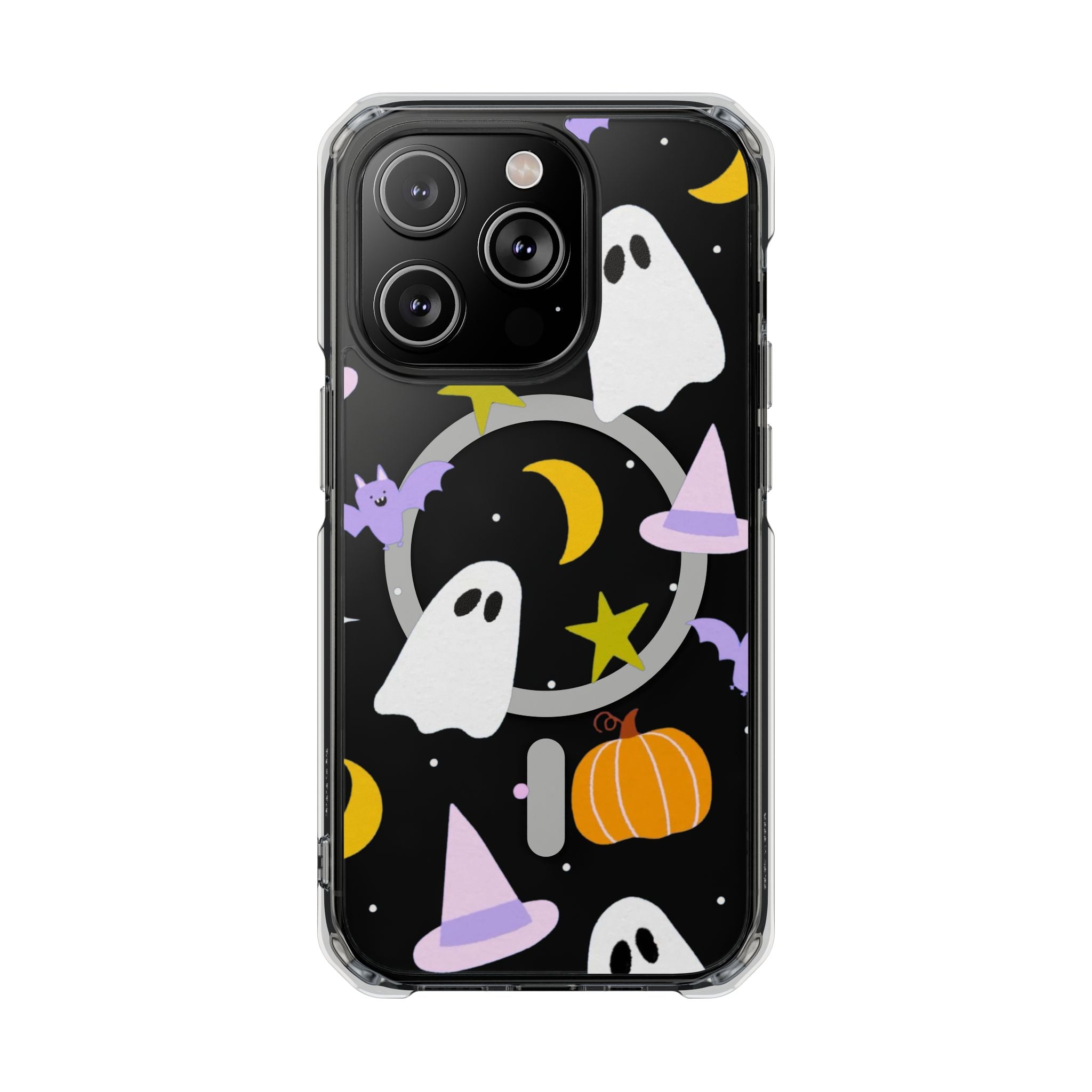 Ghost Transparent Background Magnetic Clear Impact Case