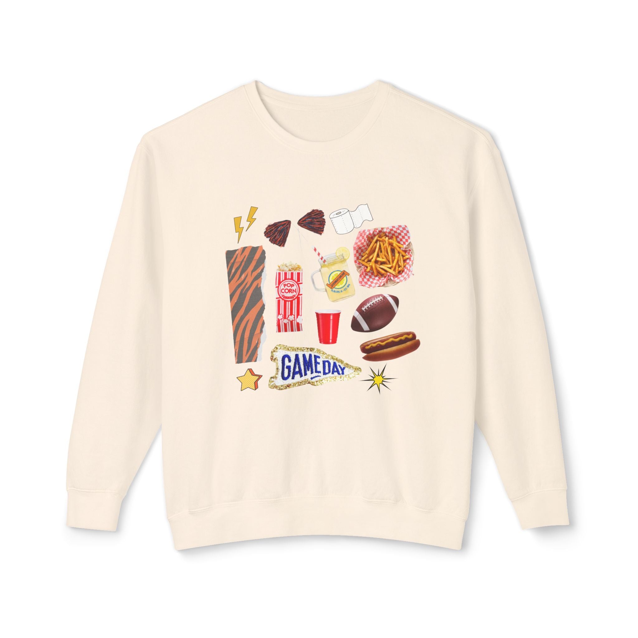 Auburn Game Day Lightweight Ivory Crewneck Sweatshirt