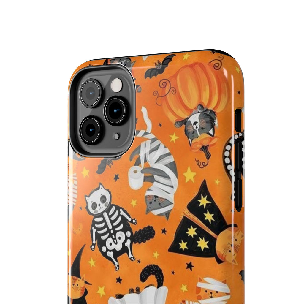 Spooky-Cat Halloween Tough Phone Case
