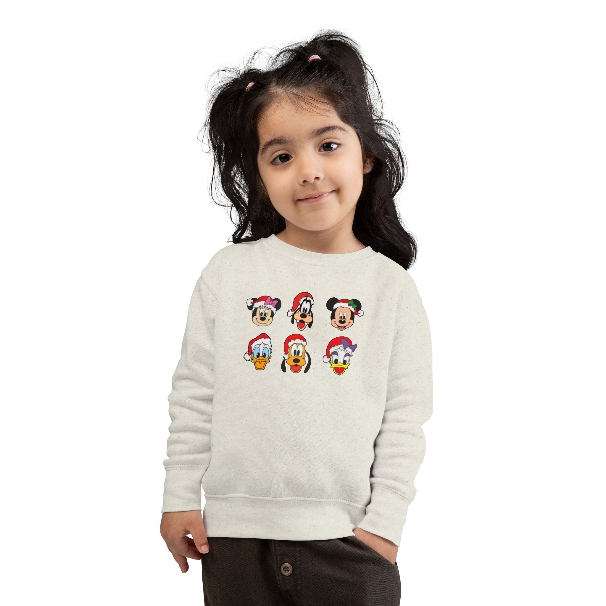 Toddler Sweatshirt - Cute Christmas Cartoon Characters