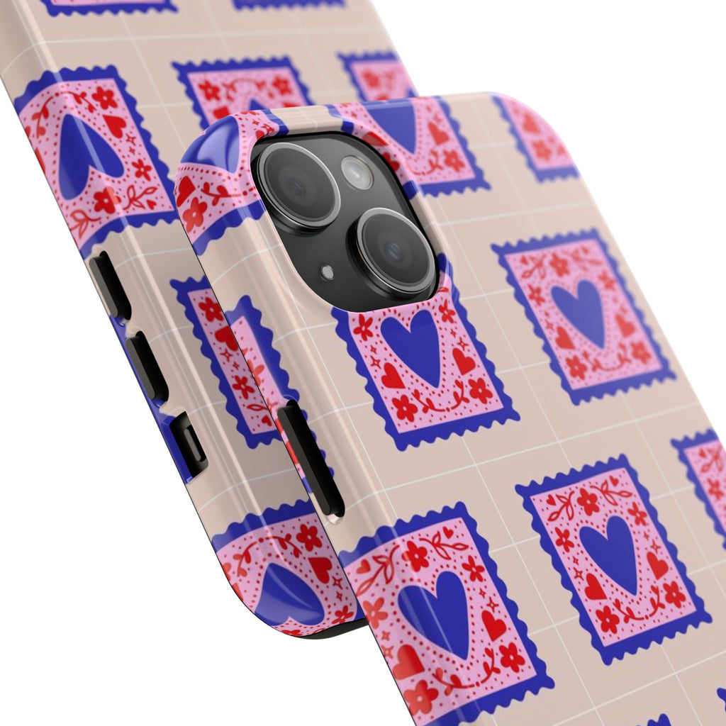 Heart Stamp Tough Phone Case