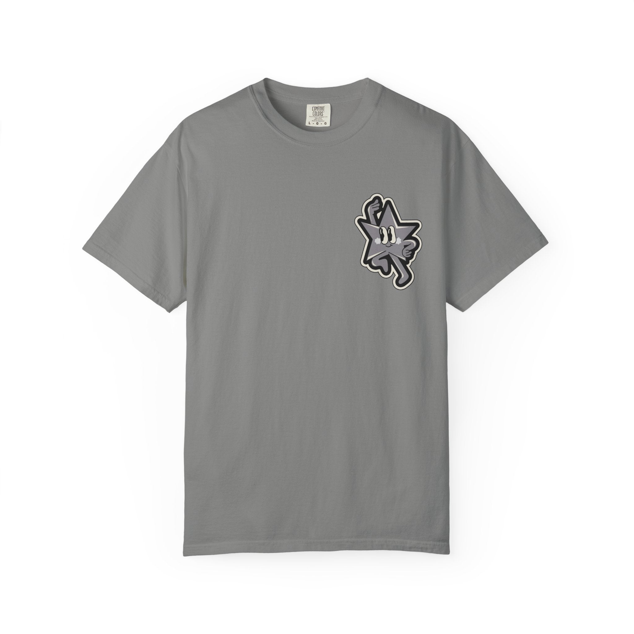 Garment-Dyed T-Shirt with 'Saved By Grace' Design