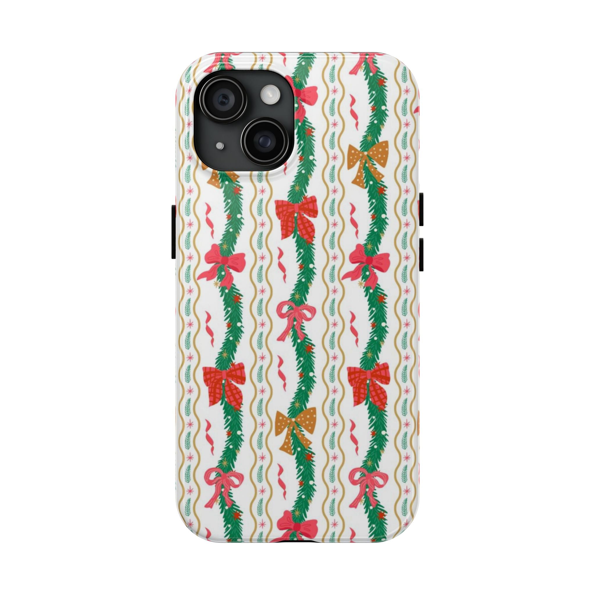 Festive Holiday Phone Cases with Cheerful Bows