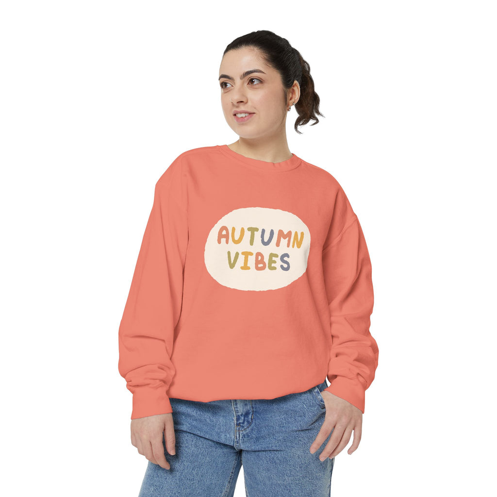 Unisex Autumn Vibes Garment-Dyed Sweatshirt