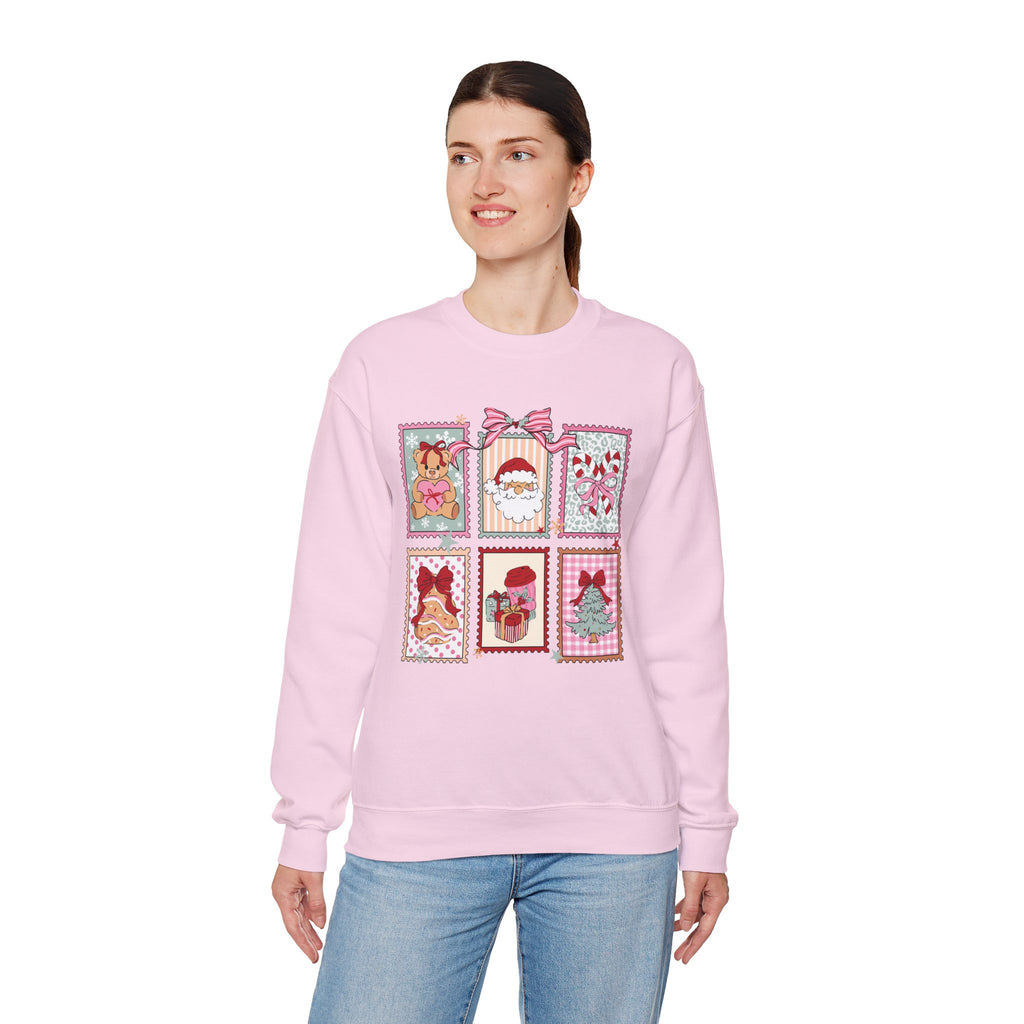 Christmas Stamp Crewneck Sweatshirt