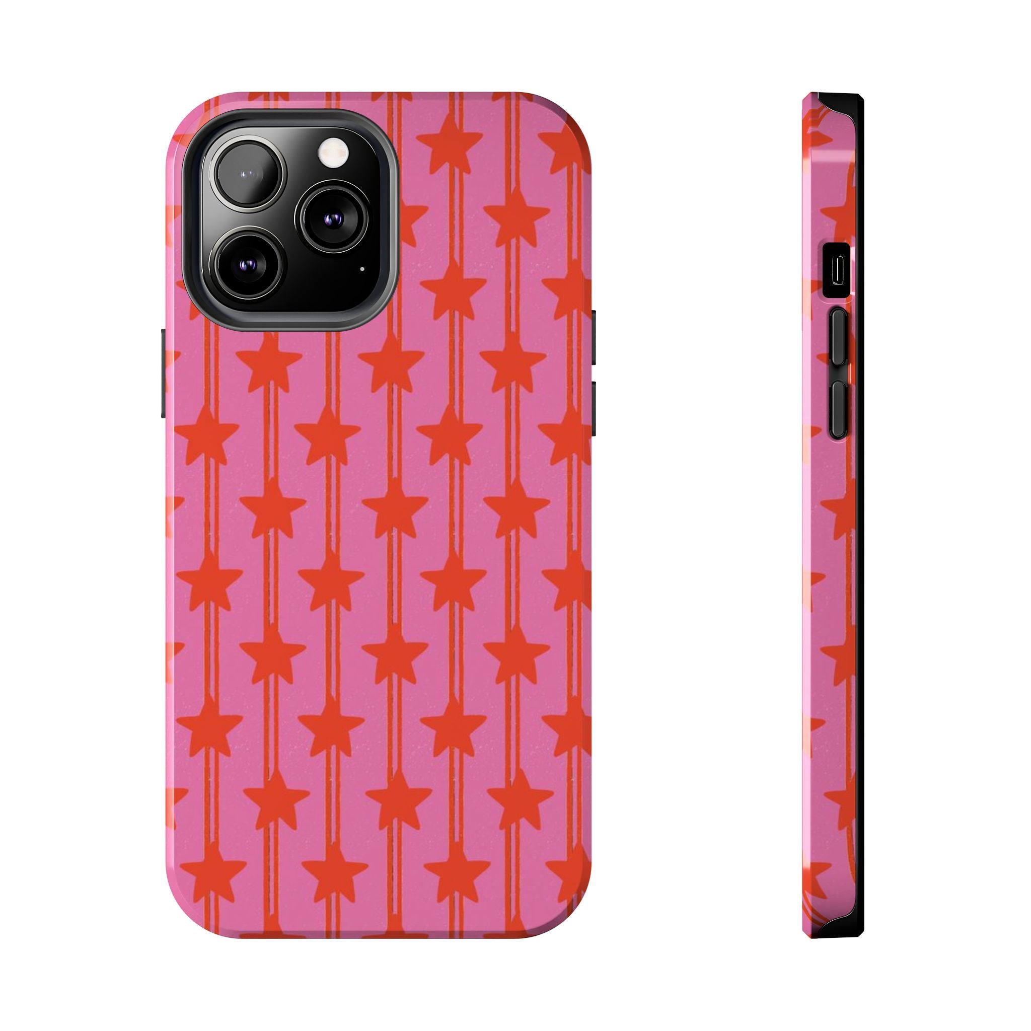 Pink Star Stripe Tough Phone Case