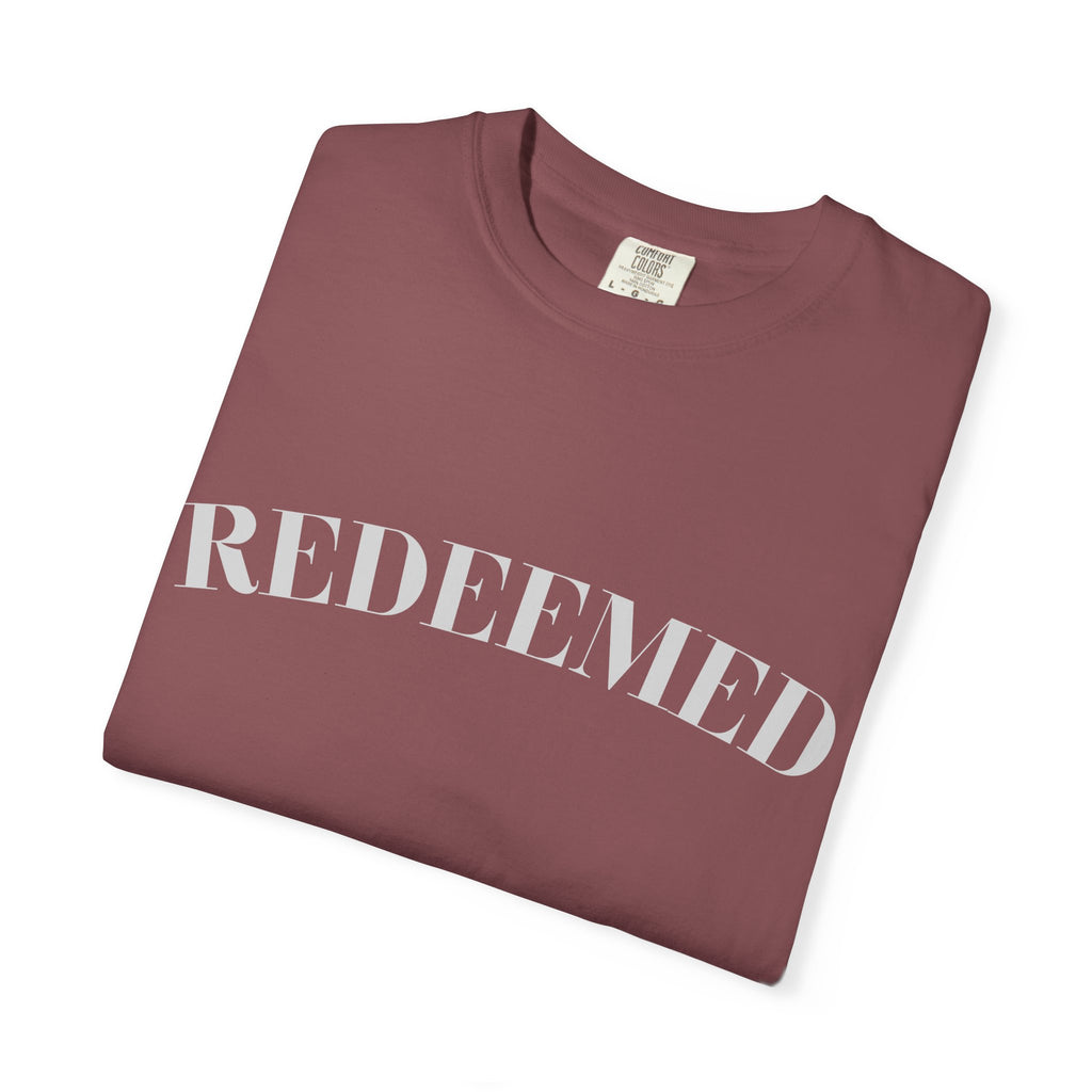 Redeemed Garment-Dyed T-Shirt, Christian Apparel