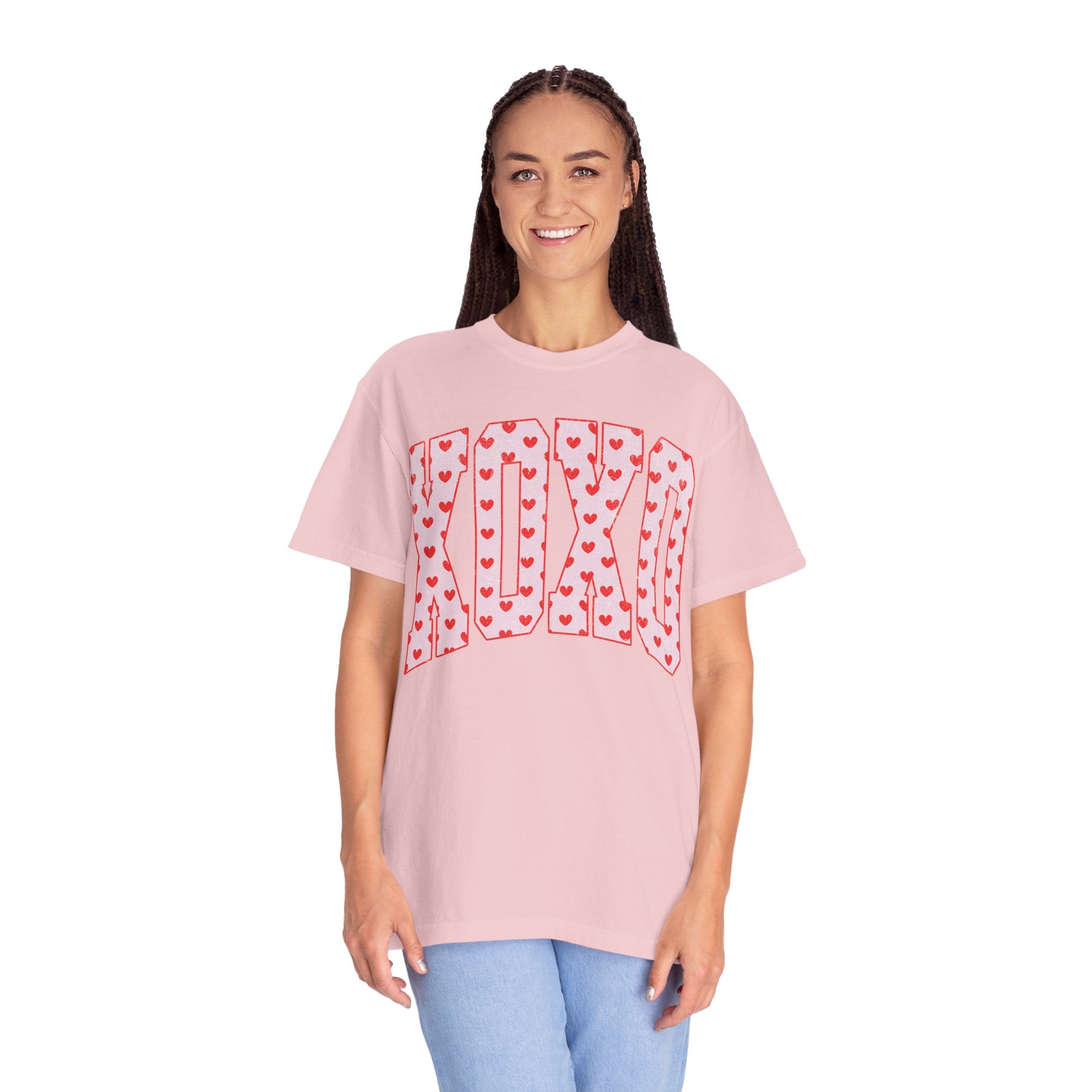 XOXO Heart Pattern T‑Shirt