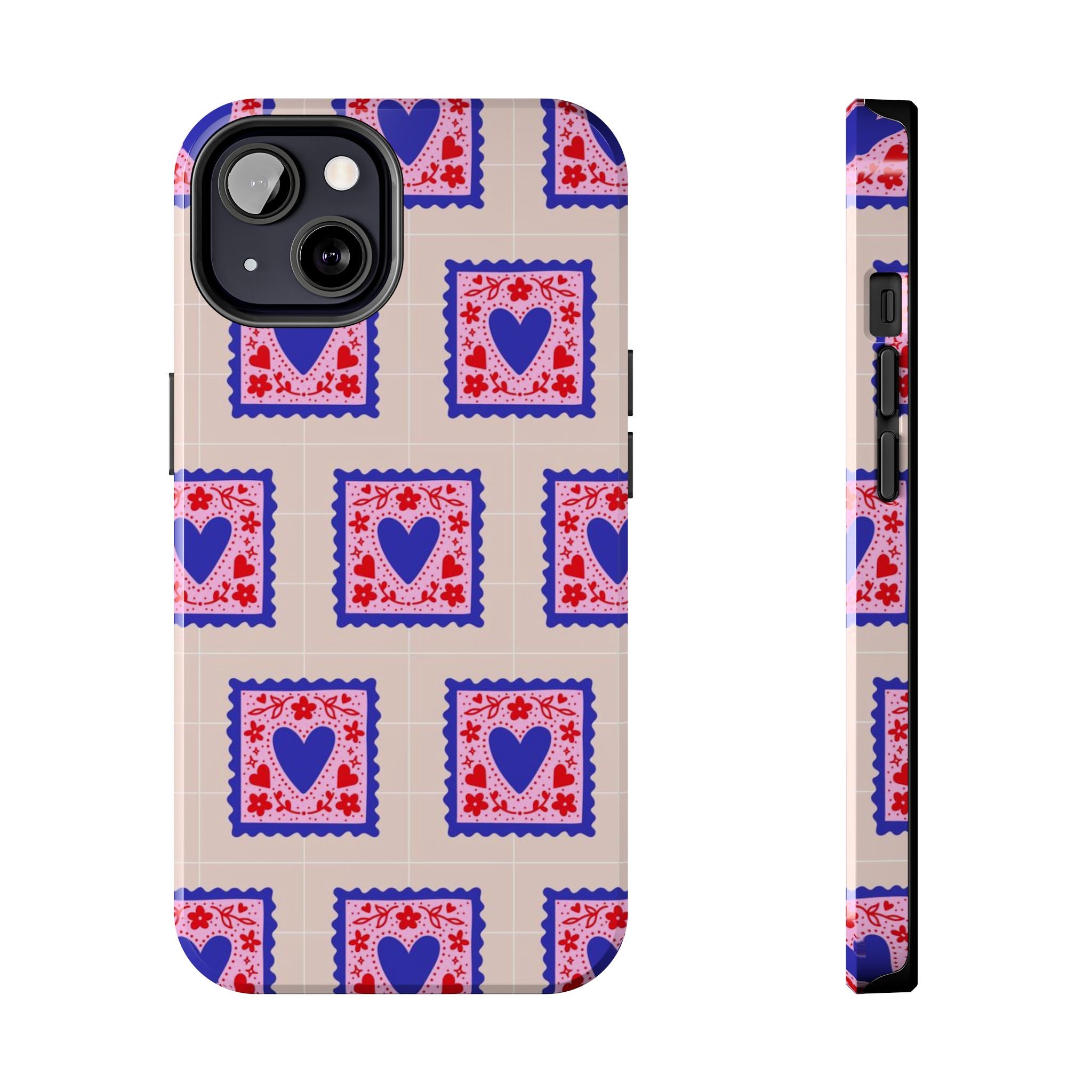 Heart Stamp Tough Phone Case