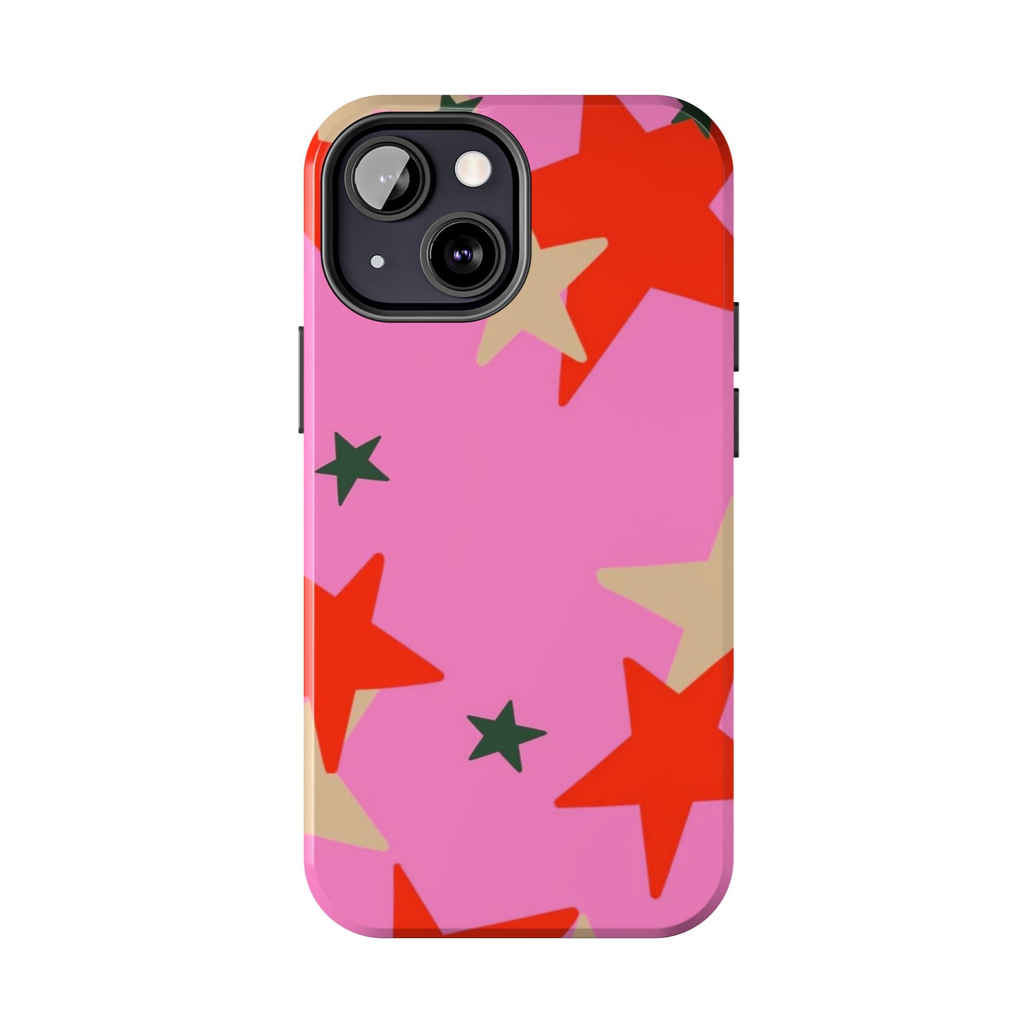 Pink Star Pattern Tough Phone Case