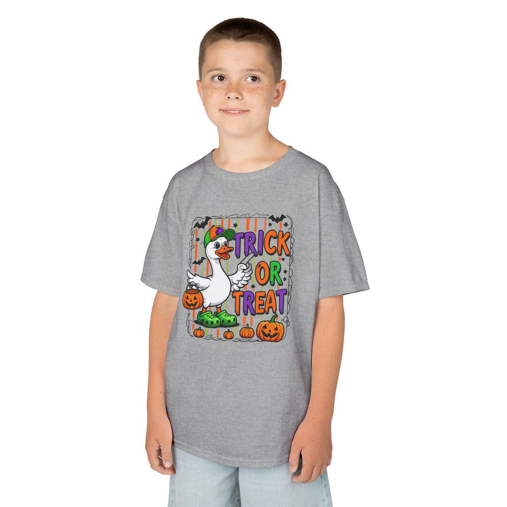 Boys Halloween Trick or Treat Goose Tee