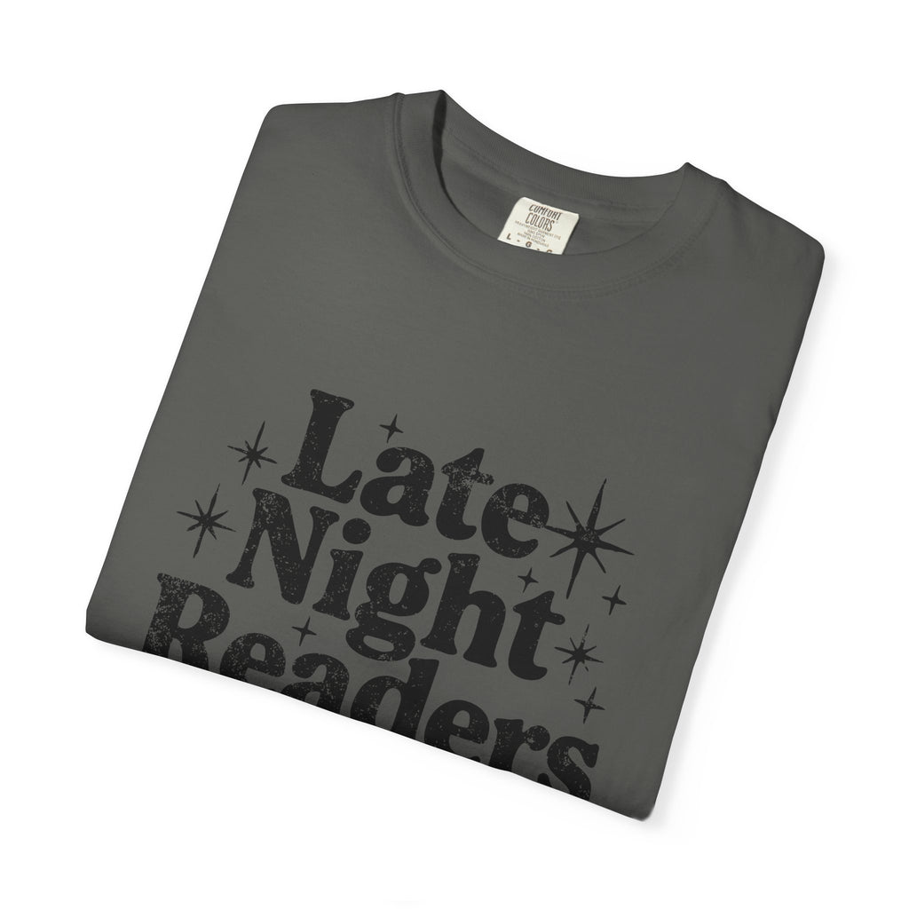 Late Night Readers Club Unisex T-Shirt | Cozy Book Lover's Tee for Night Owls, Perfect Gift for Readers & Bookworms