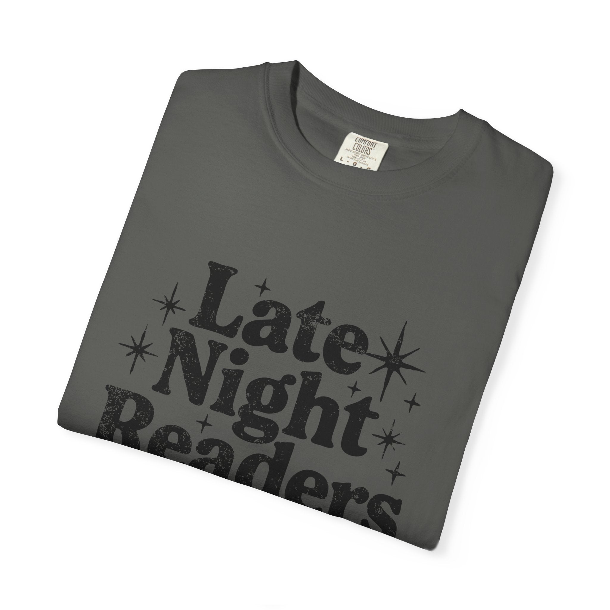Late Night Readers Club Unisex T-Shirt | Cozy Book Lover's Tee for Night Owls, Perfect Gift for Readers & Bookworms