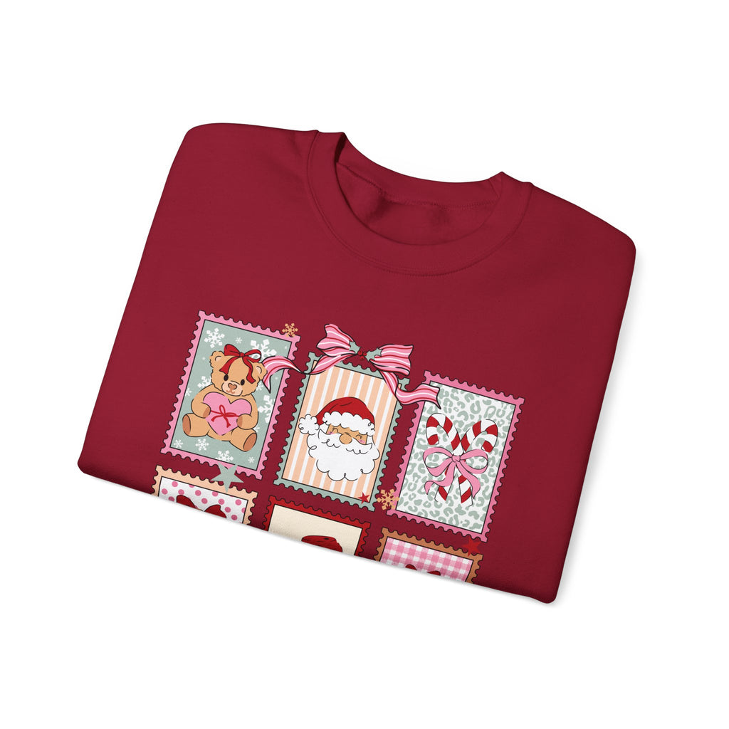 Christmas Stamp Crewneck Sweatshirt