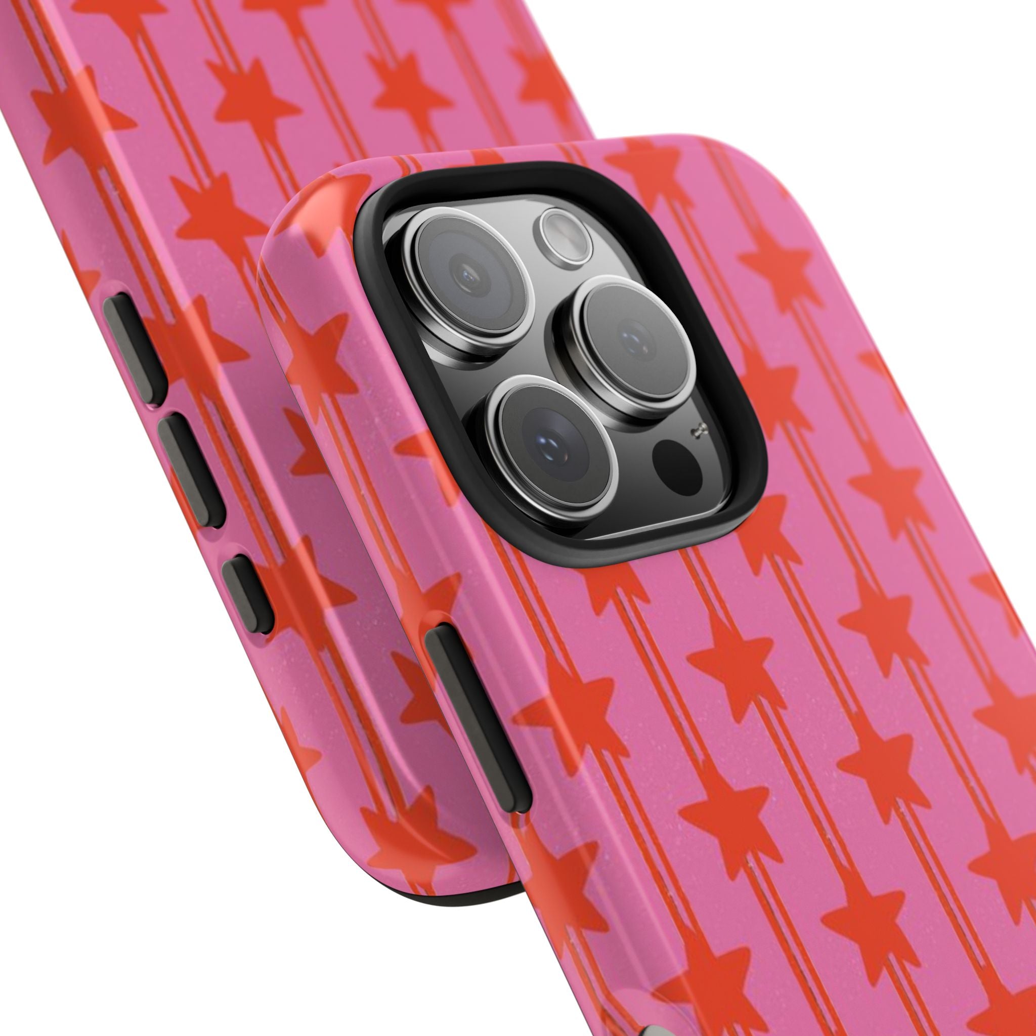 Pink Star Stripe Tough Phone Case