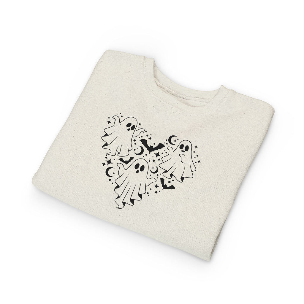Adorable Ghost Print Toddler Sweatshirt | Cute Halloween Season Wear