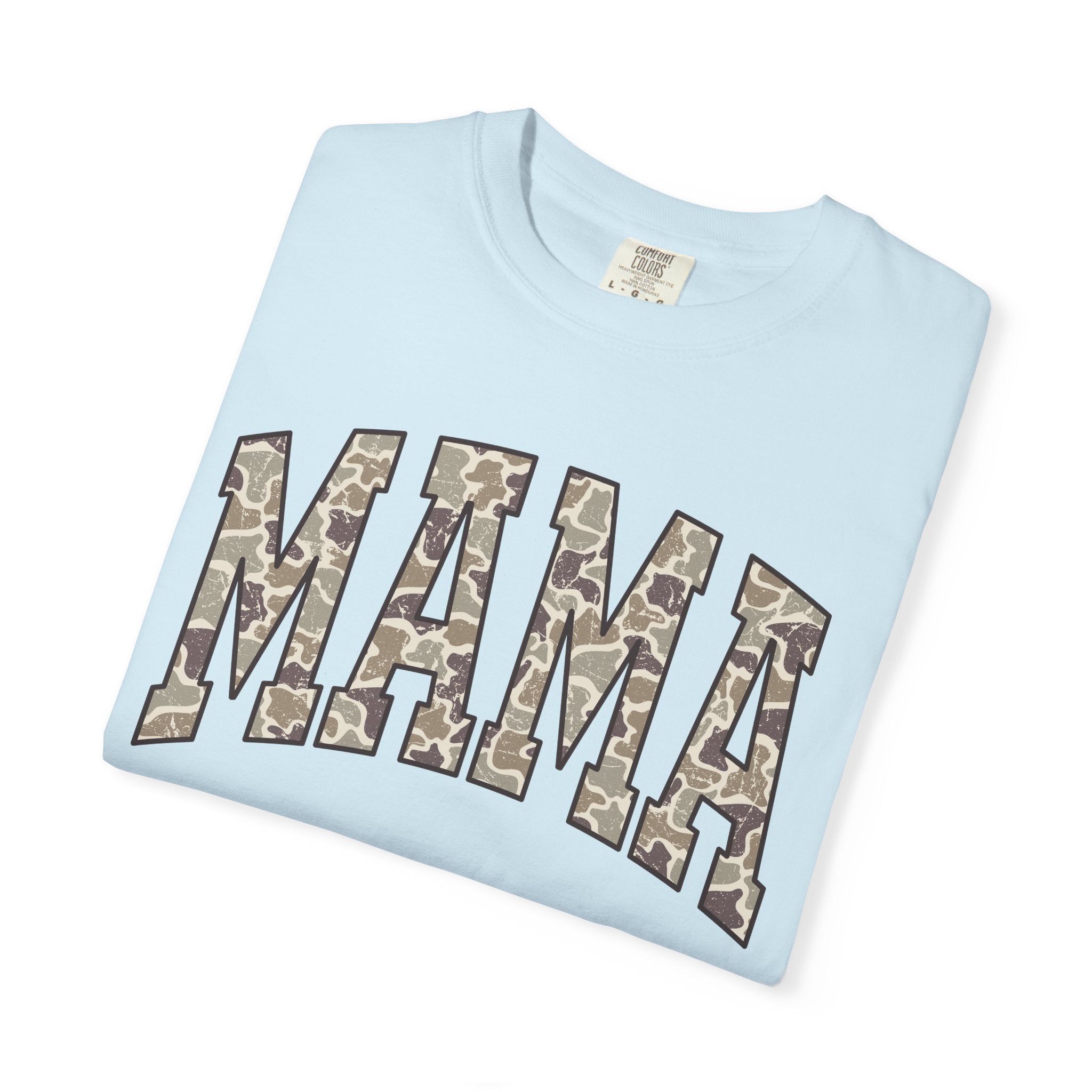 Camo Mama T-Shirt, Perfect Gift for Moms, Casual Everyday Wear, Summer Fashion, Great for Mother's Day