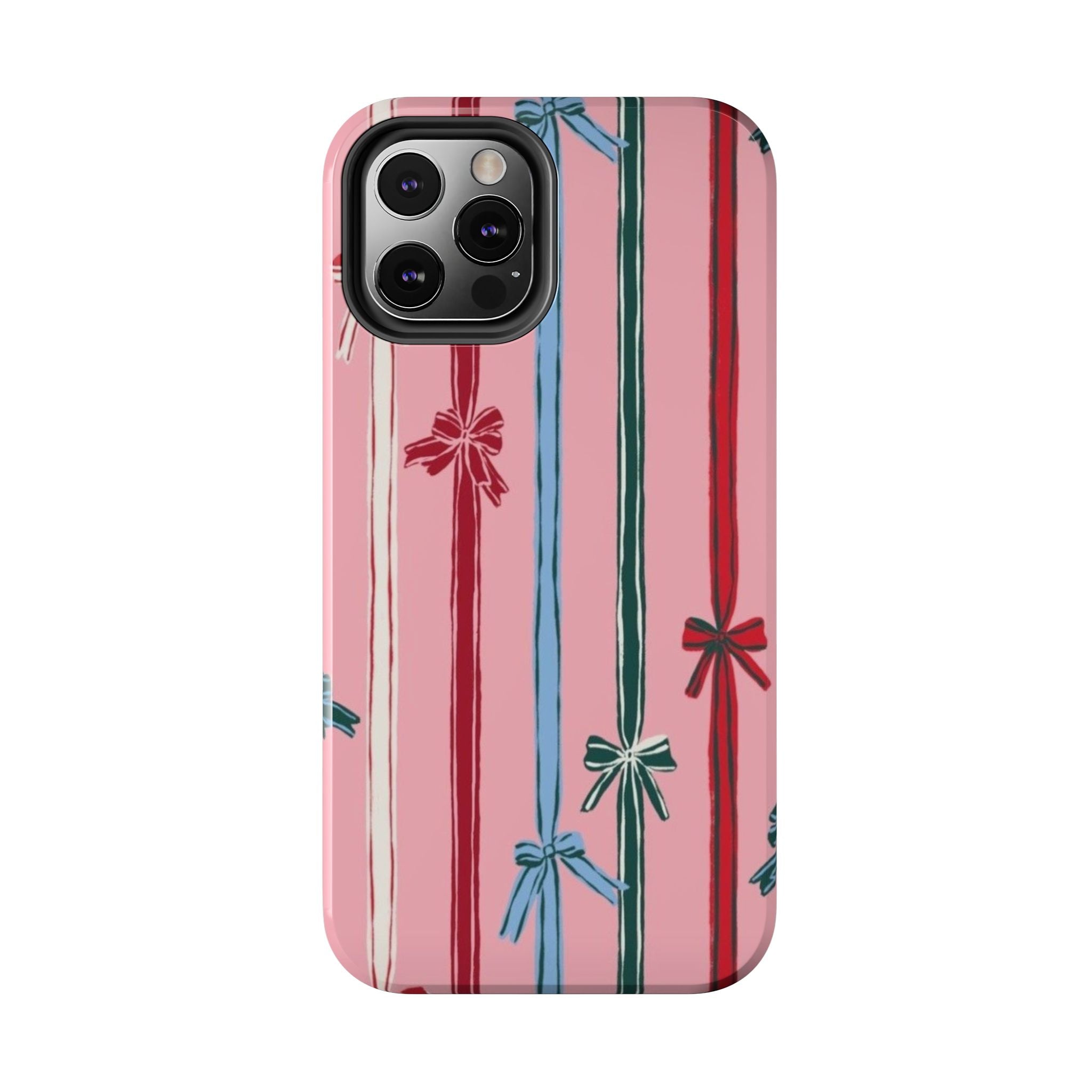 Holiday Bow Pattern Tough Phone Case