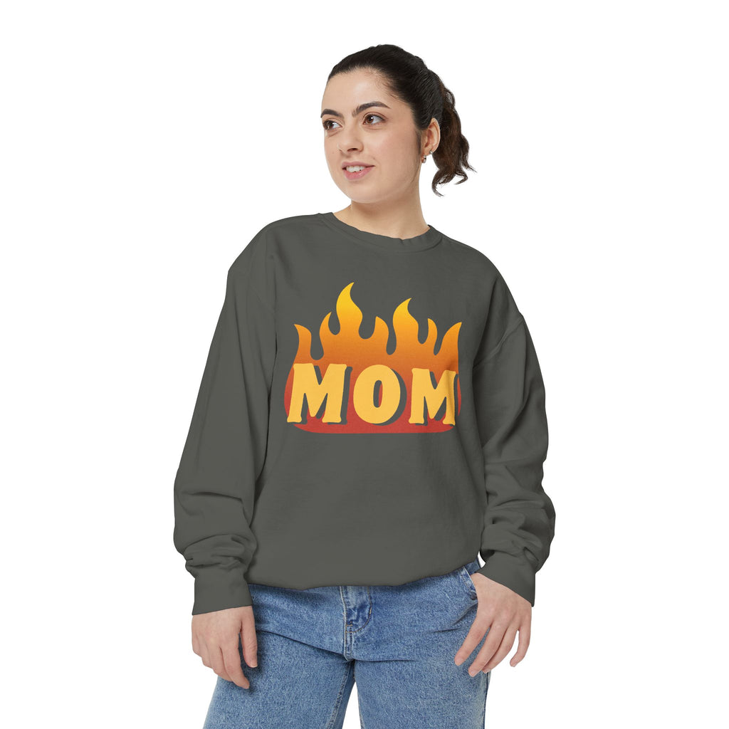 Fire Mom Garment-Dyed Sweatshirt