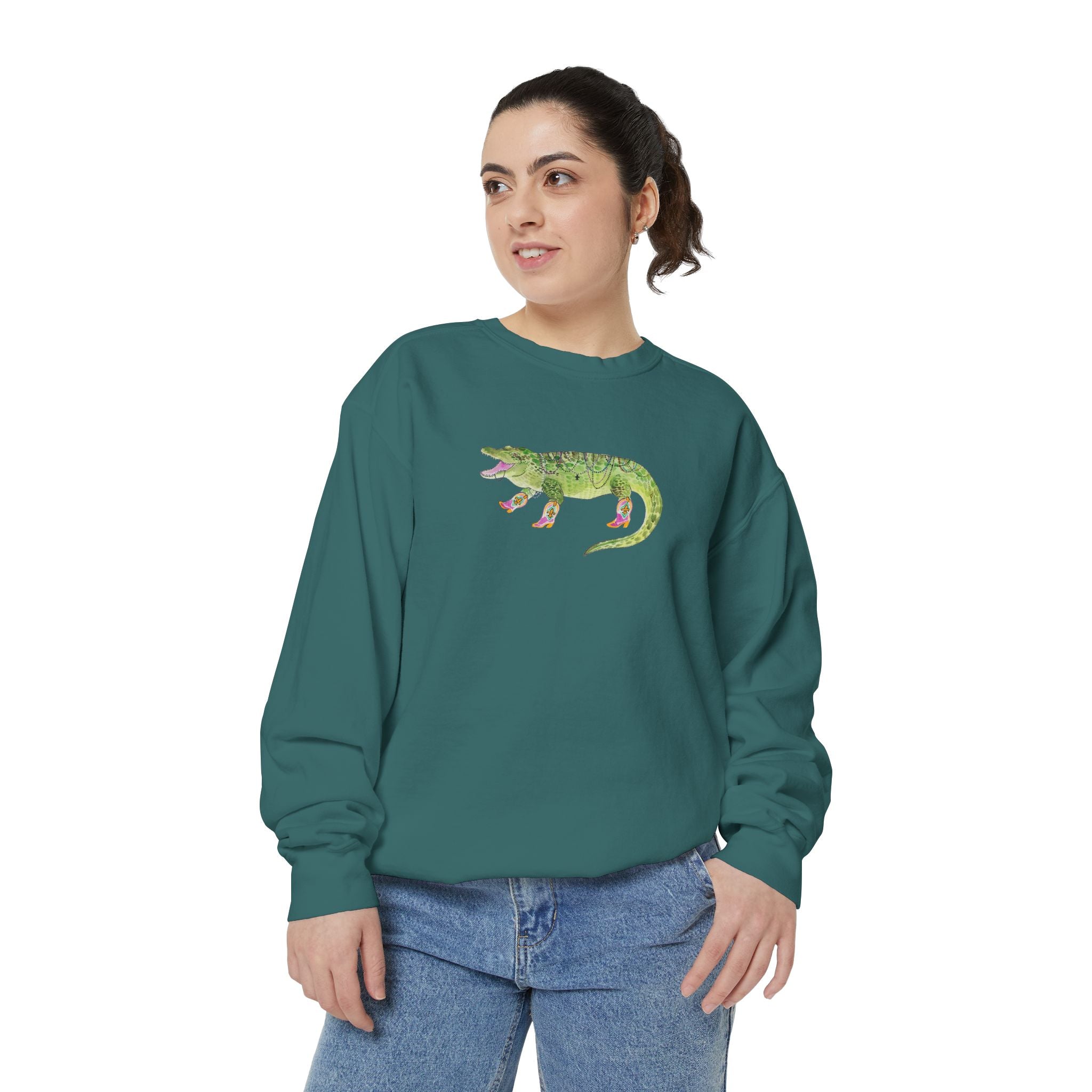 Bead Alligator Graphic Sweatshirt