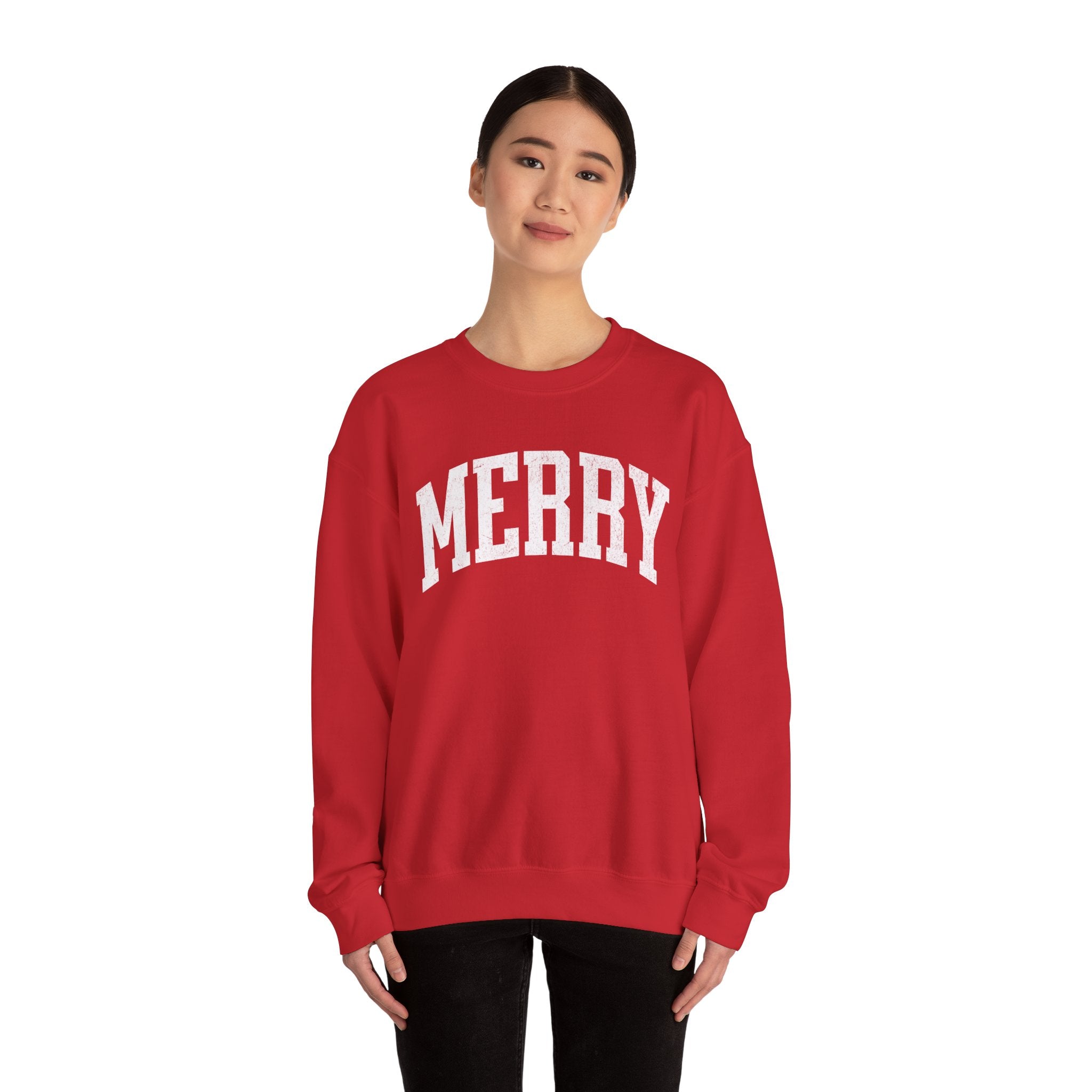Merry Crewneck Sweatshirt for Holiday