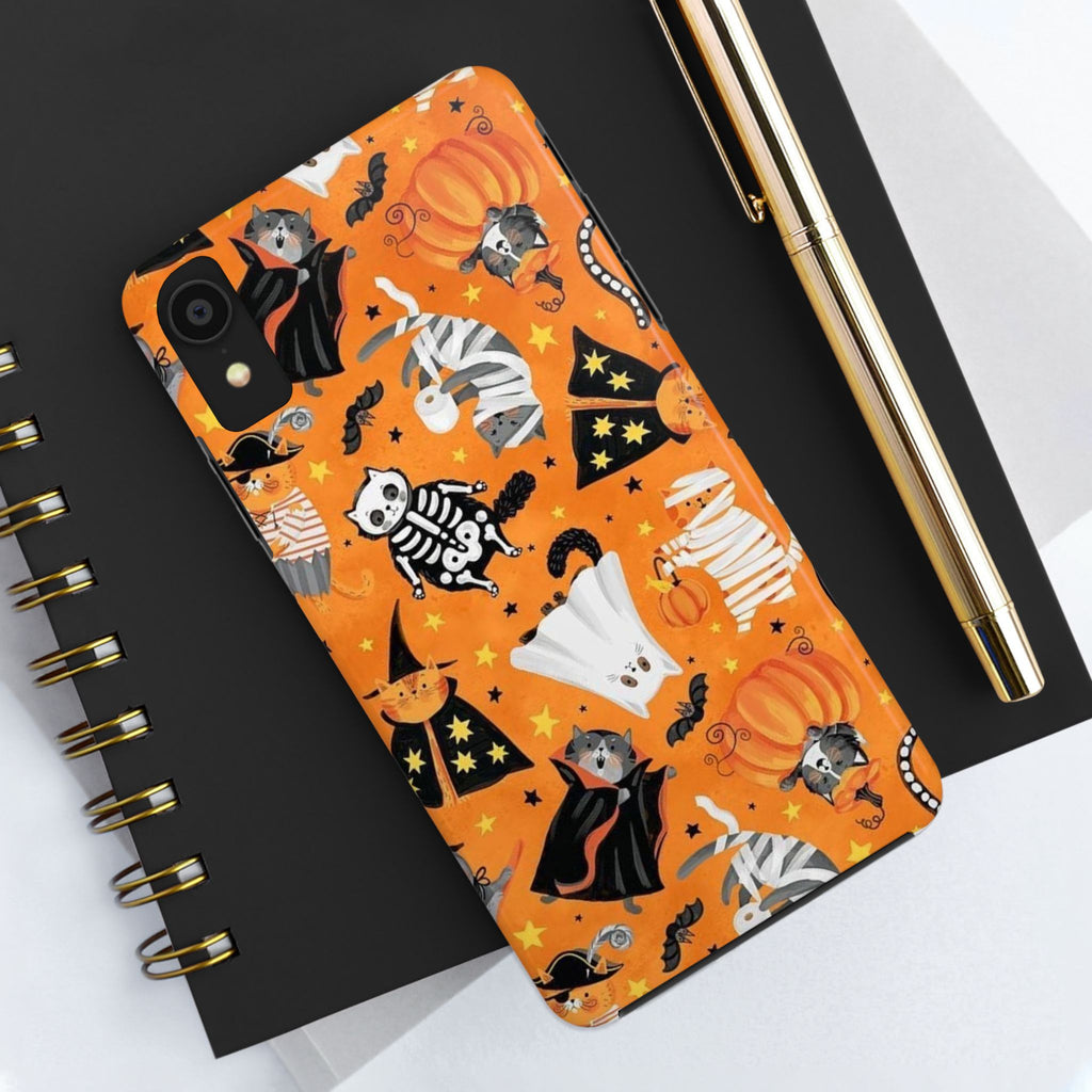 Spooky-Cat Halloween Tough Phone Case