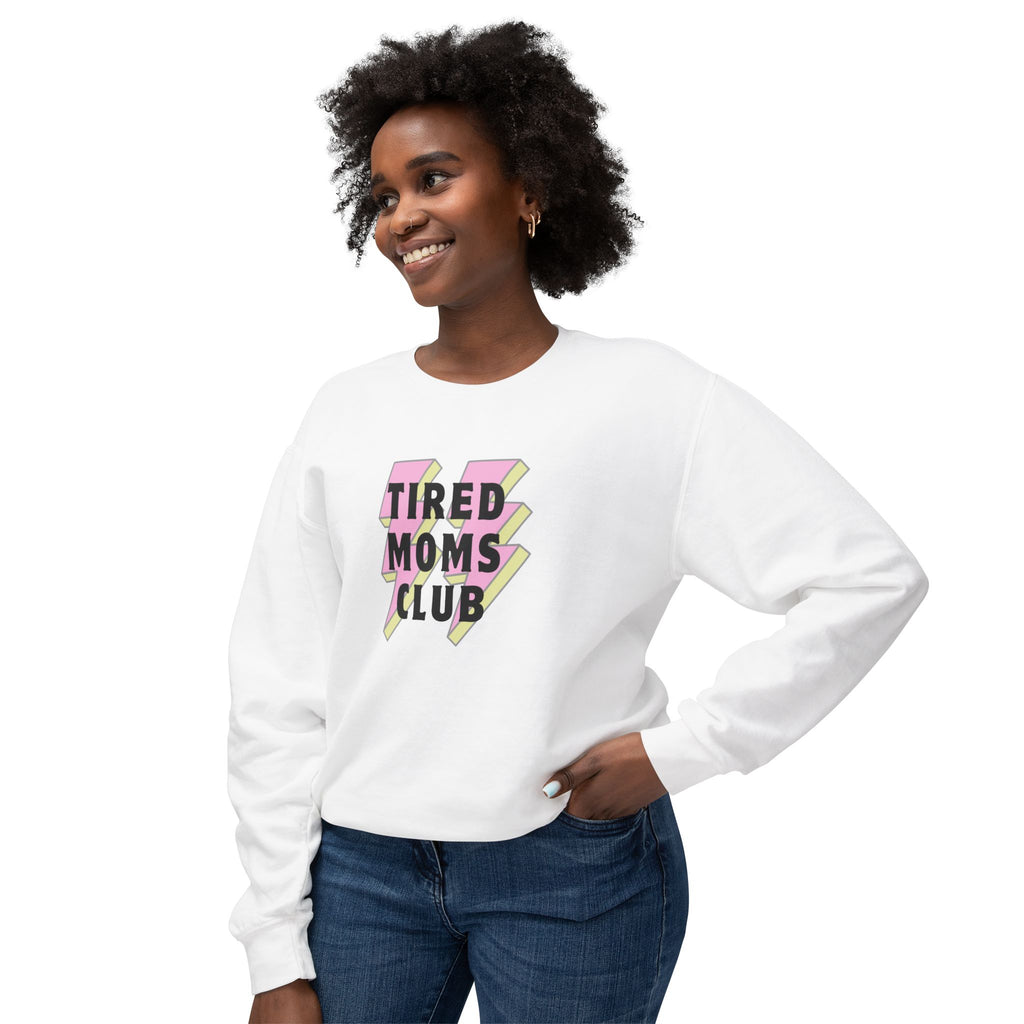 Tired Moms Club Lightweight Crewneck Sweatshirt