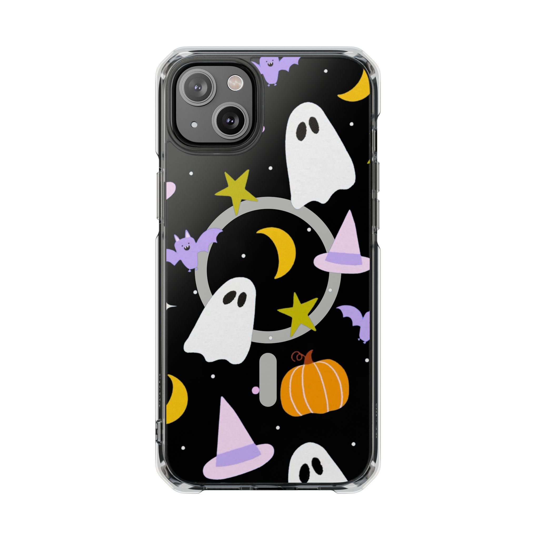 Ghost Transparent Background Magnetic Clear Impact Case