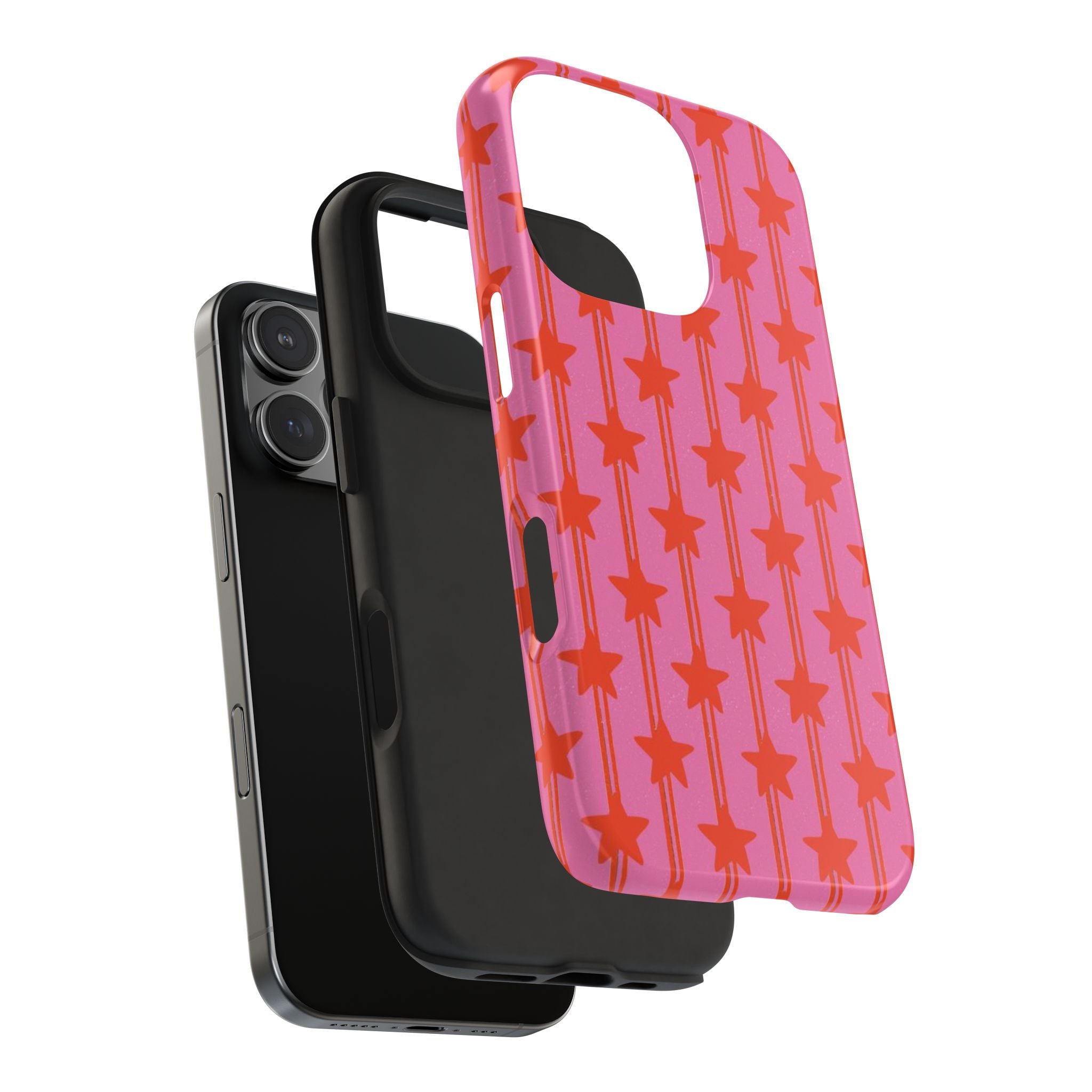 Pink Star Stripe Tough Phone Case