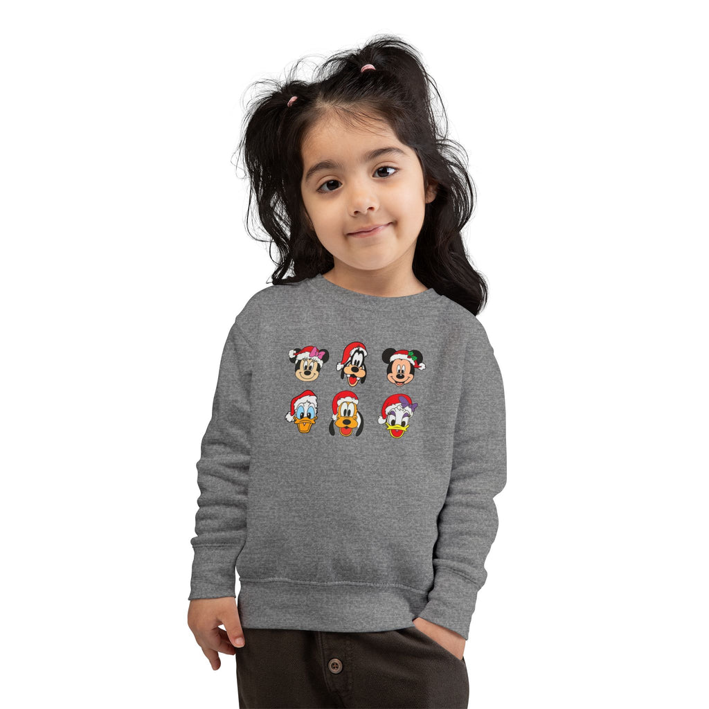 Toddler Sweatshirt - Cute Christmas Cartoon Characters