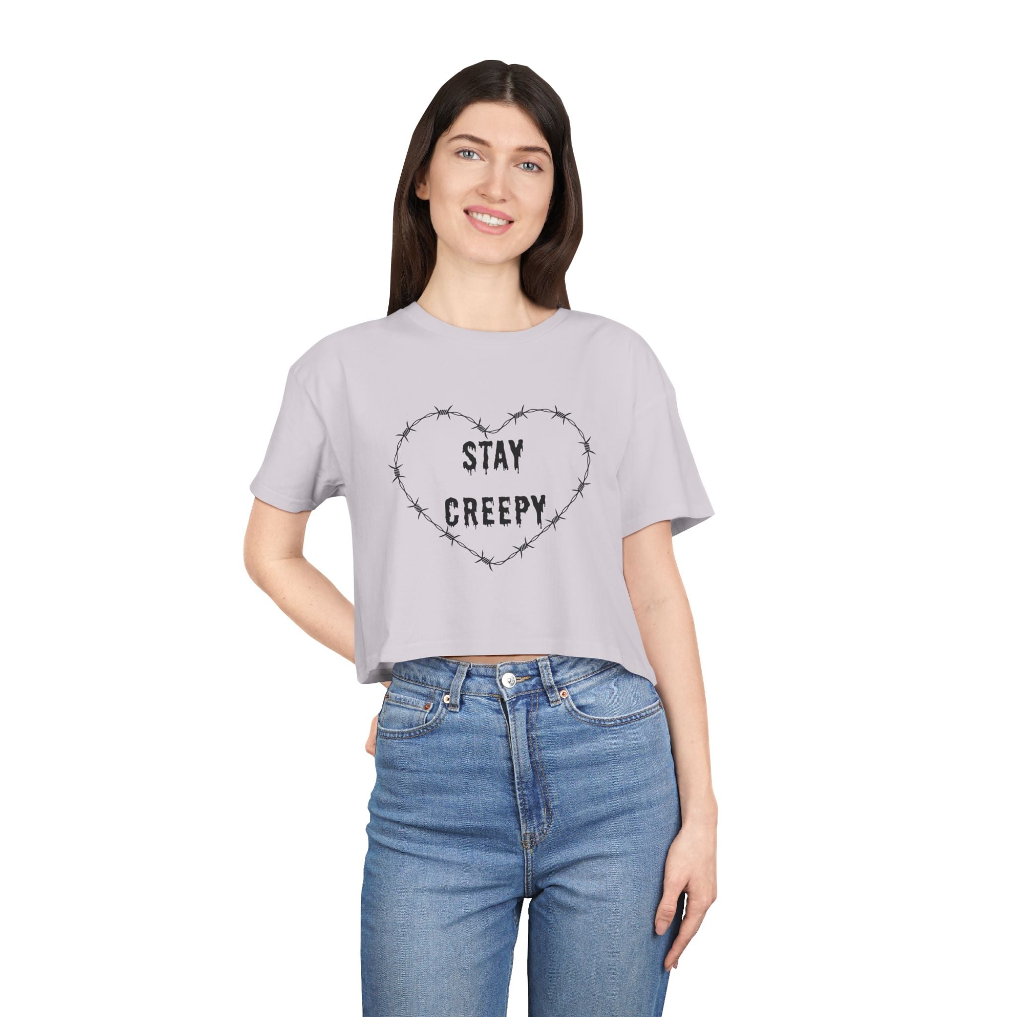 Stay Creepy Women's Crop Tee