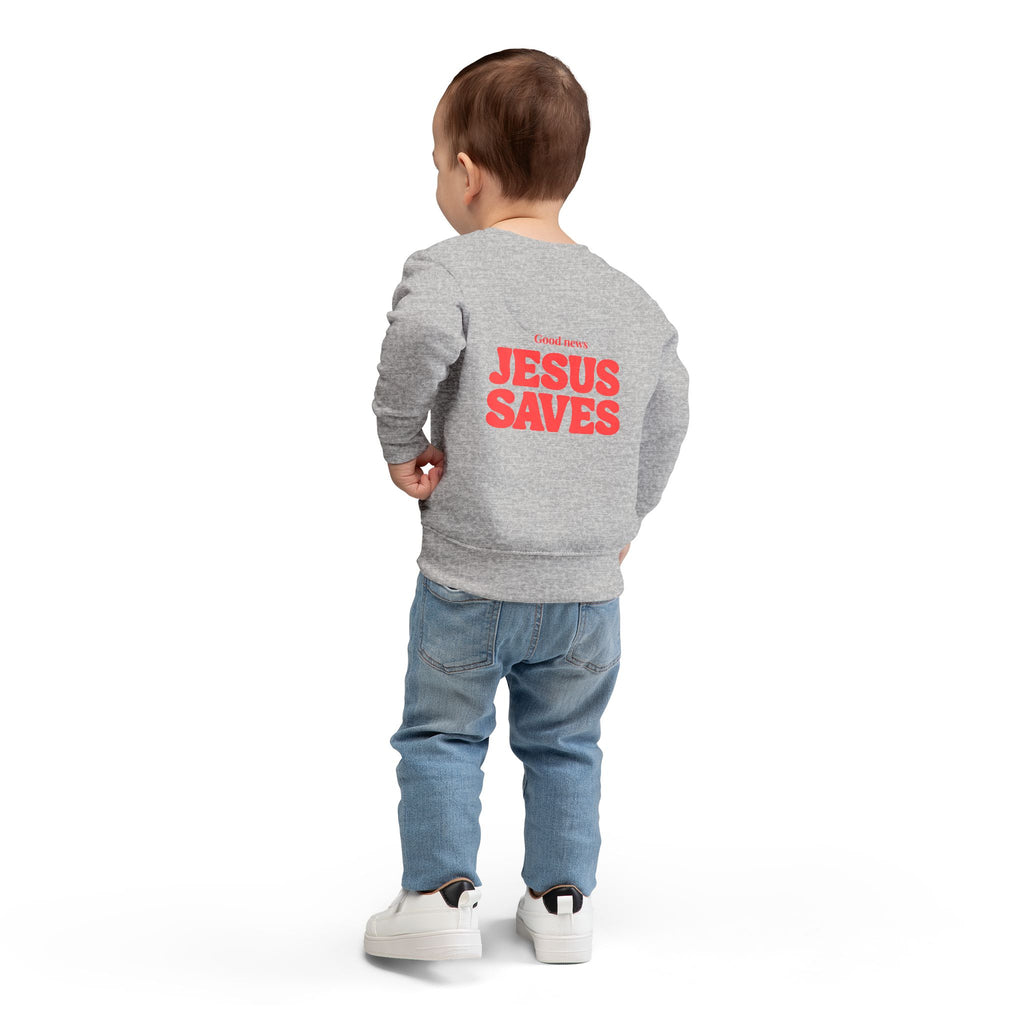Toddler Sweatshirt - Jesus Saves  - Church Wear