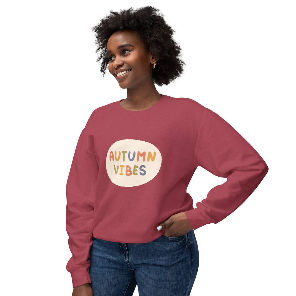 Autumn Vibes Lightweight Crewneck Sweatshirt